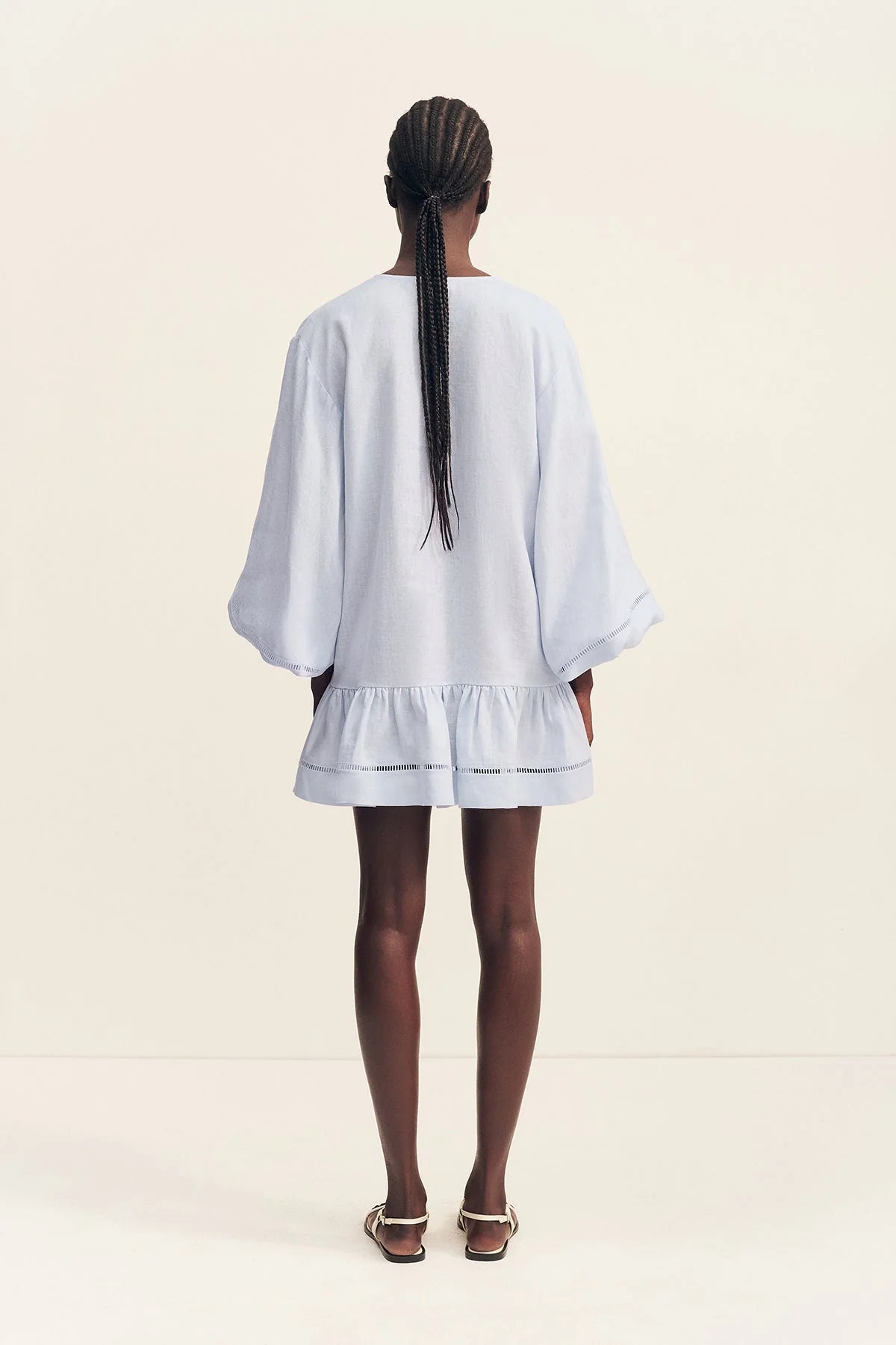 Shona Joy Tommy Balloon Sleeve Mini Dress
