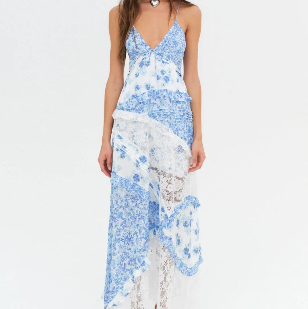 For Love & Lemons Josalyn Maxi Dress