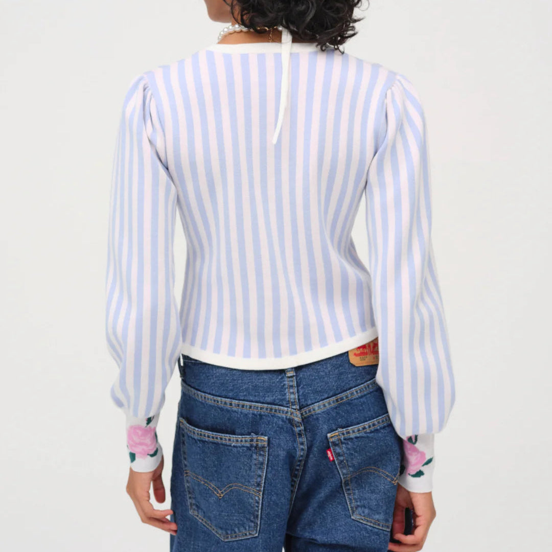 For Love & Lemons Edie Jacquard Knit Cardigan