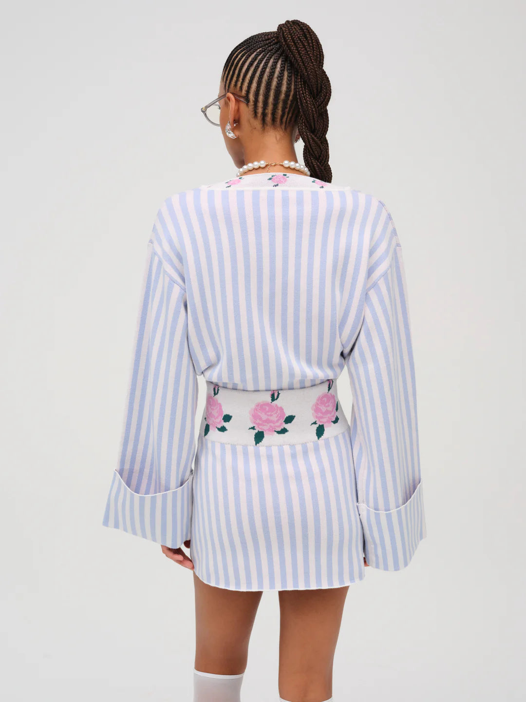 For Love & Lemons Edie Jacquard Knit Mini Skirt