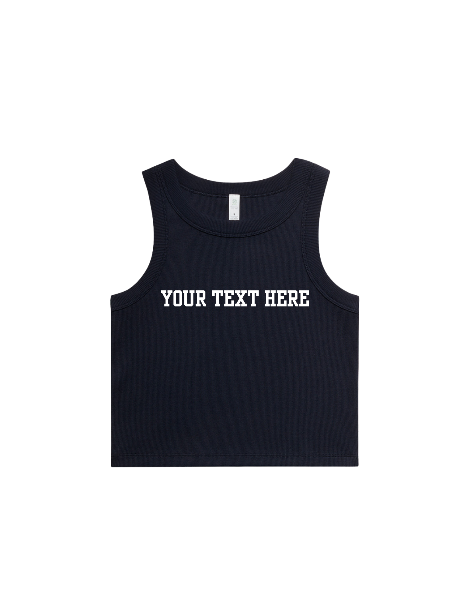 L|A Custom Shop Ribbed Crop Tank