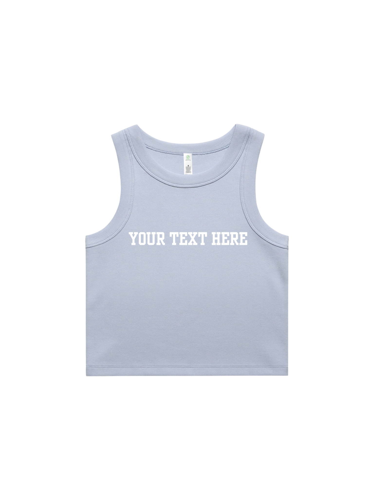 L|A Custom Shop Ribbed Crop Tank