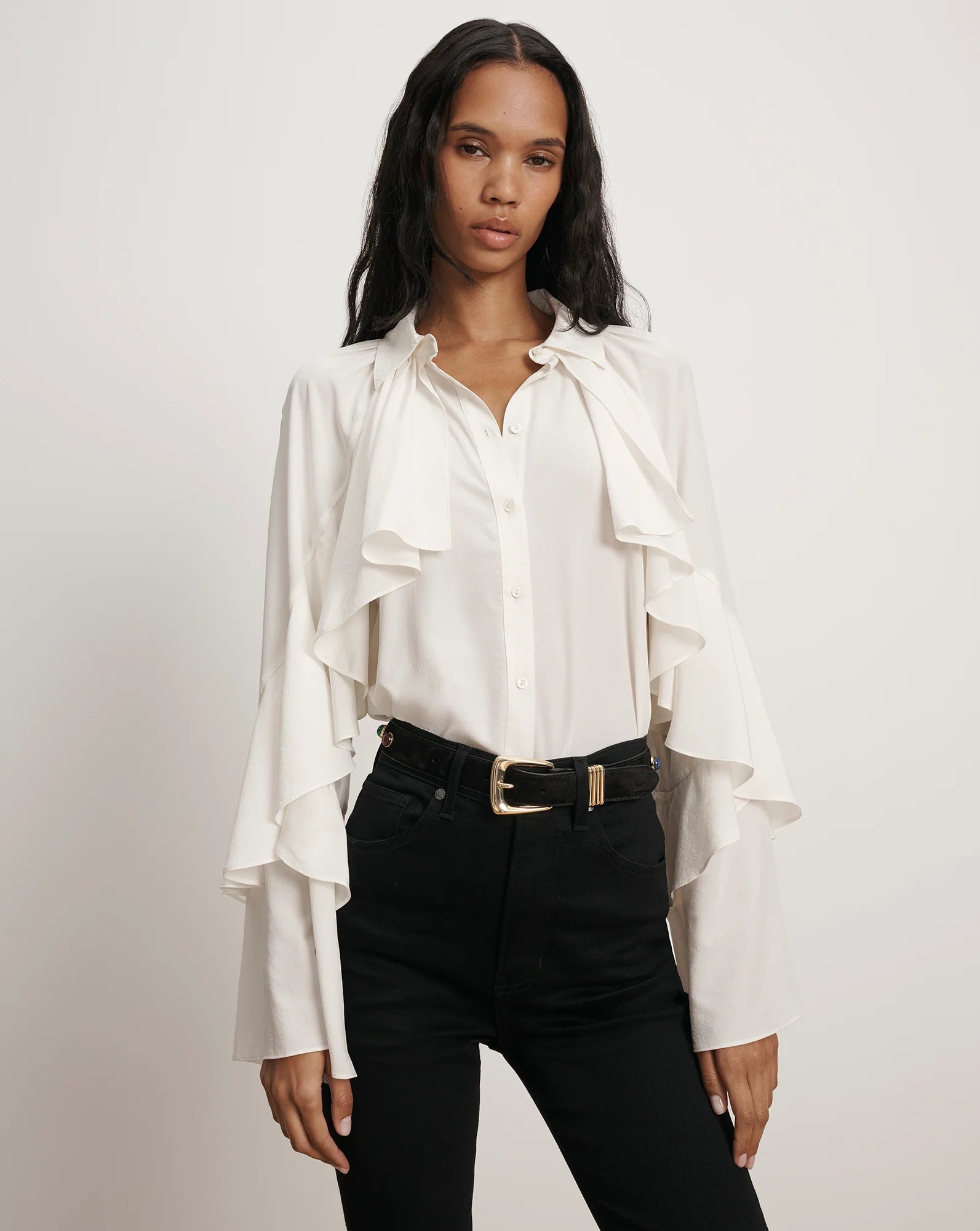 Veronica Beard Demaris Blouse - Dove