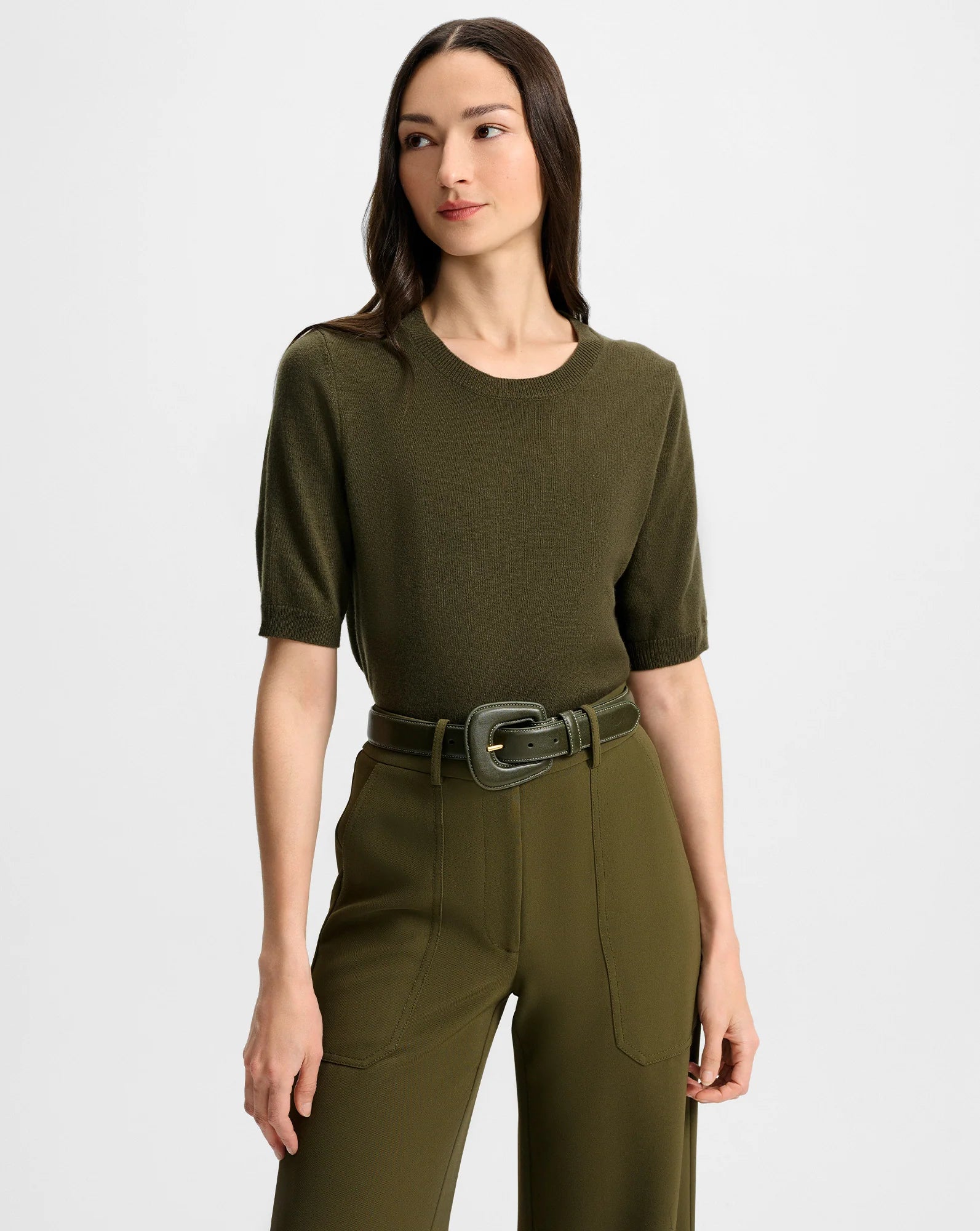 Veronica Beard Shana Cashmere Sweater - Cypress