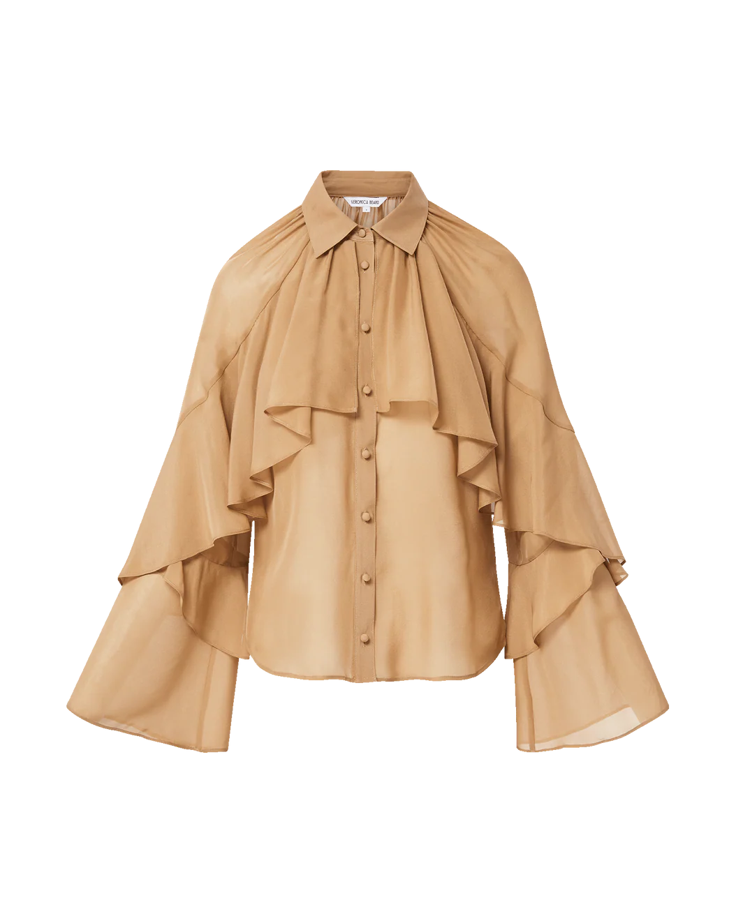 Veronica Beard Demaris Blouse - Brown Sugar