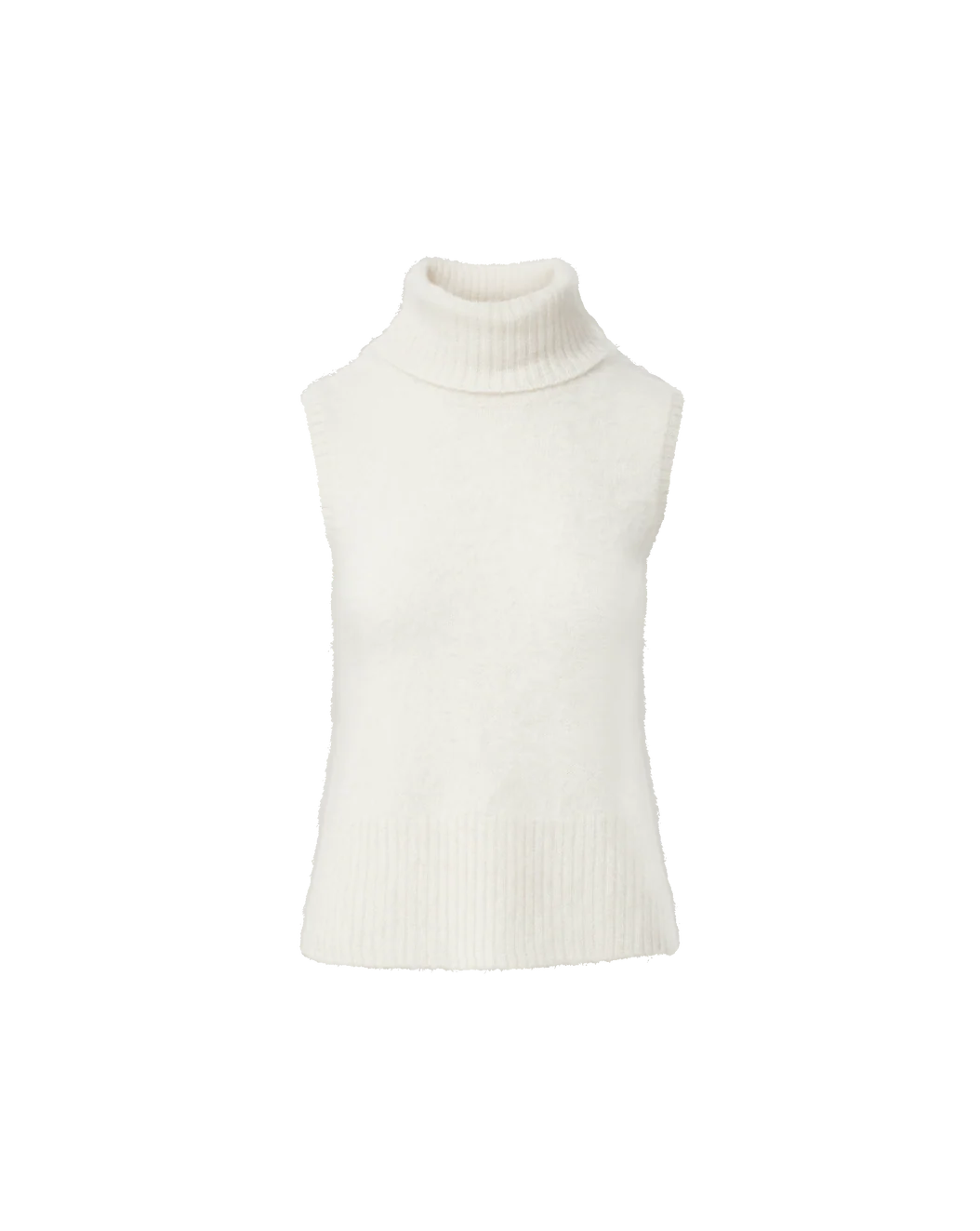 Veronica Beard Mazzy Brushed Cashmere Shell - Ivory