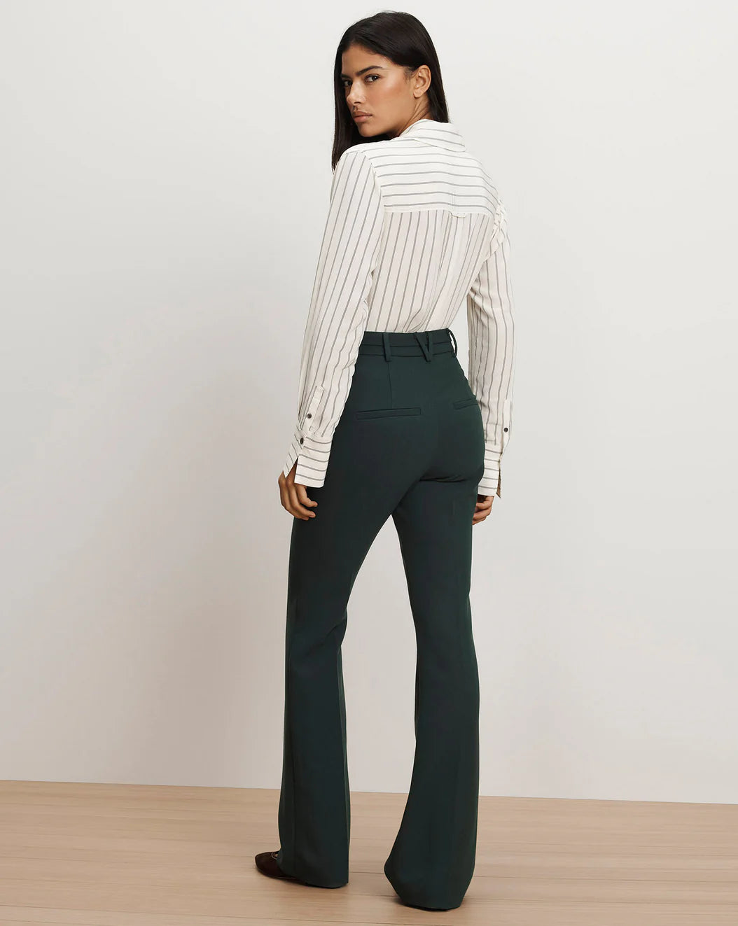 Veronica Beard Saku Striped Button-Down Shirt