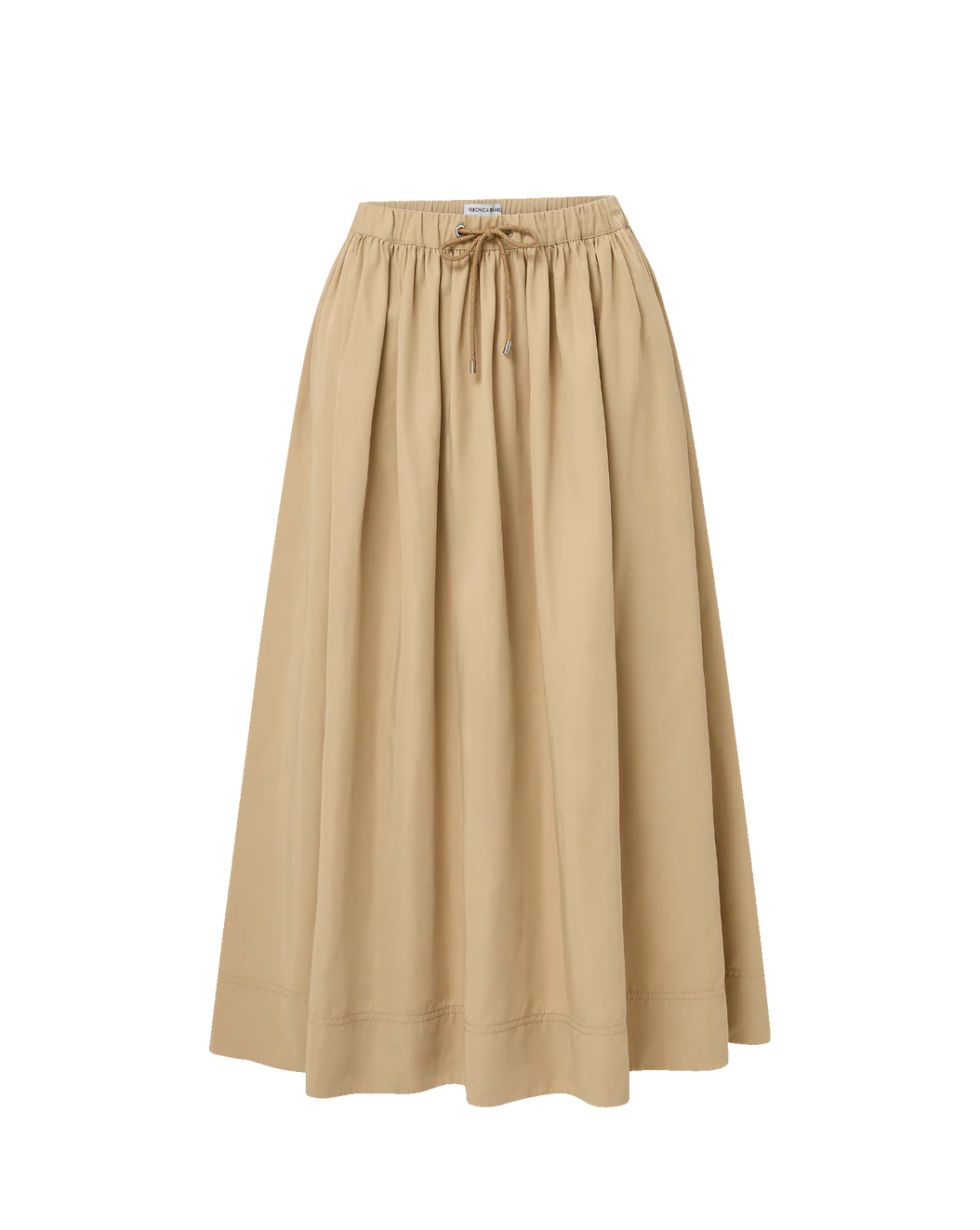 Veronica Beard Bates Bungee Midi Skirt - Sand