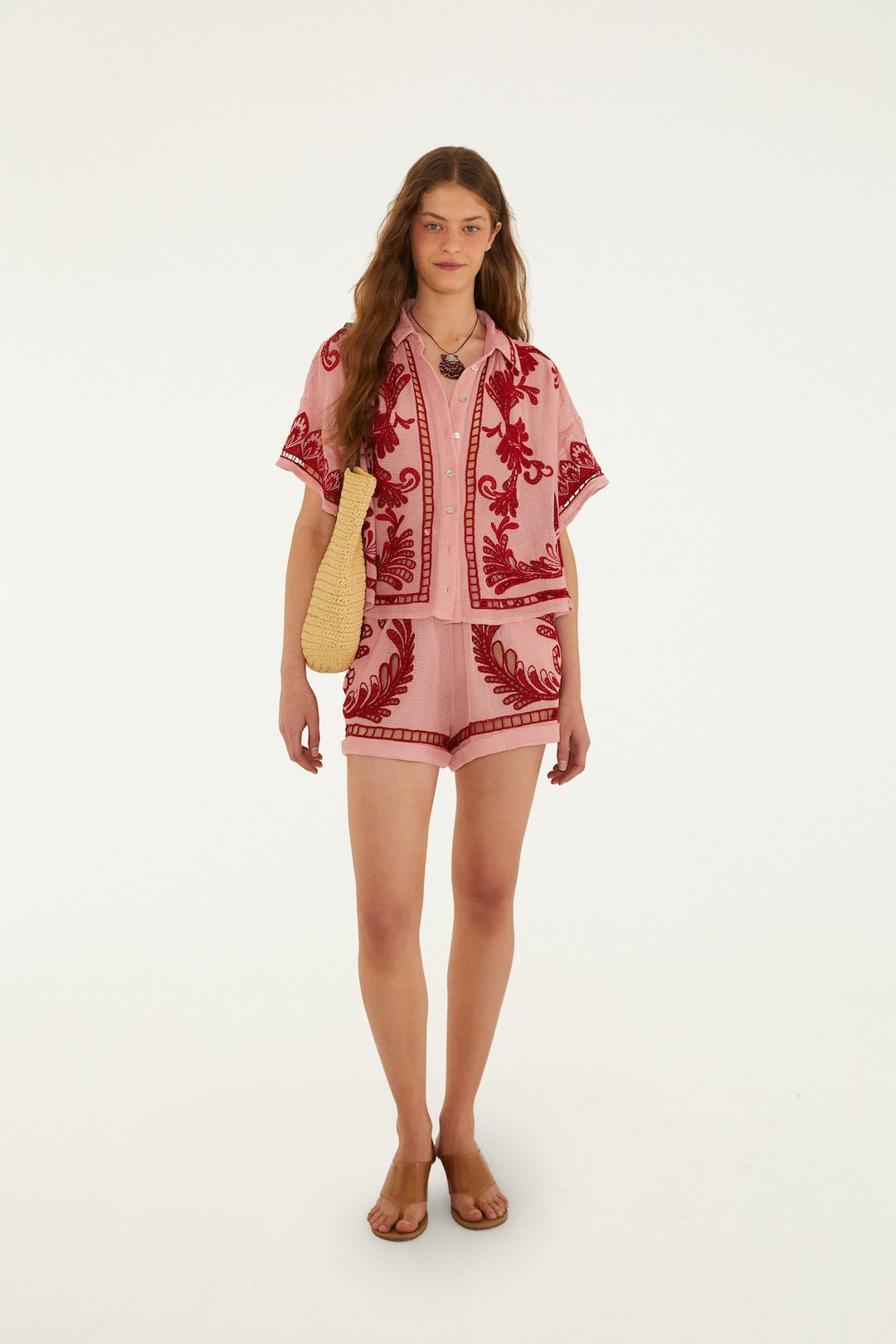 ARABESC LIGHT PINK SHORTS