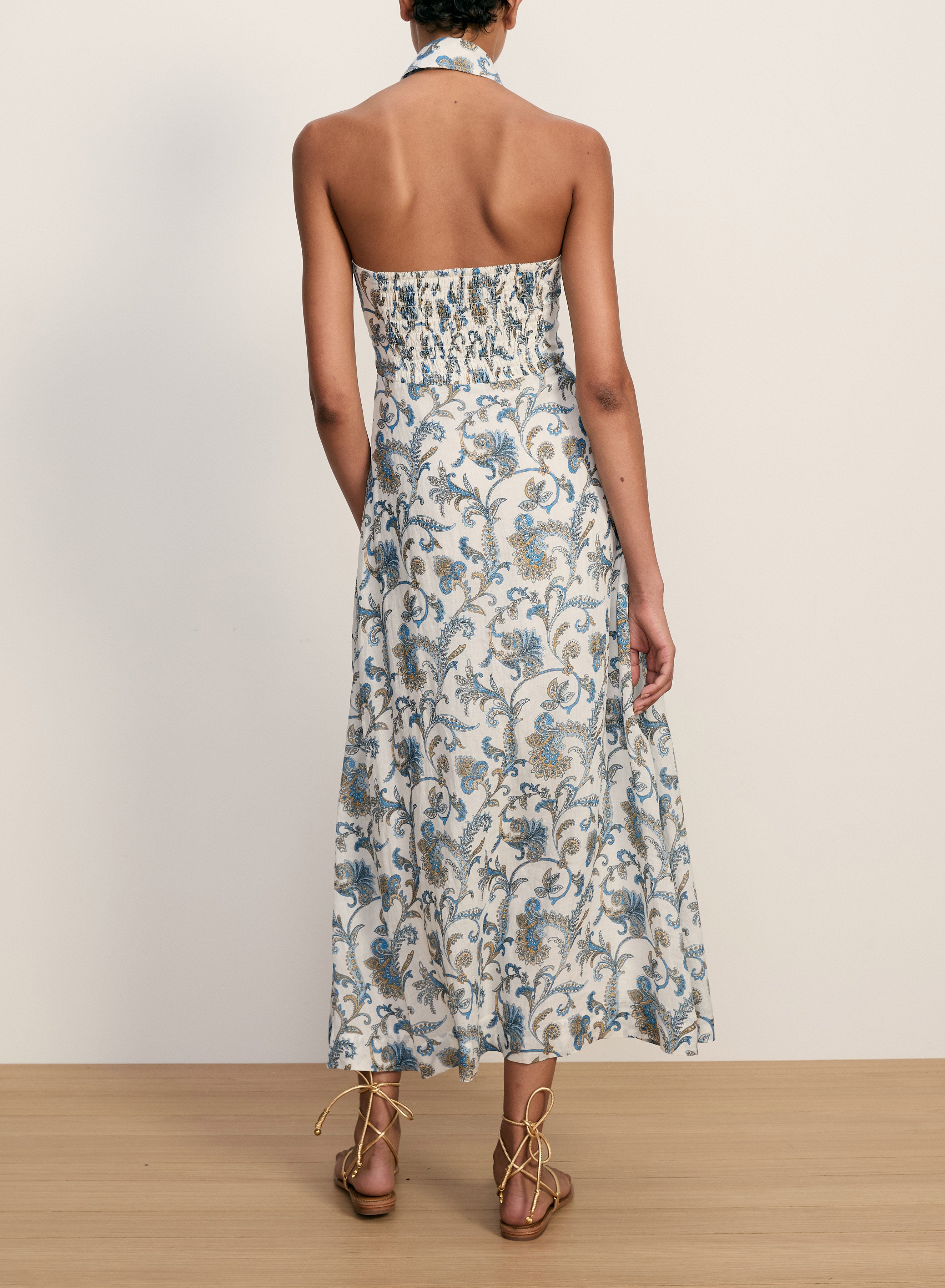 MACKEY DRESS WITH SMOCKING