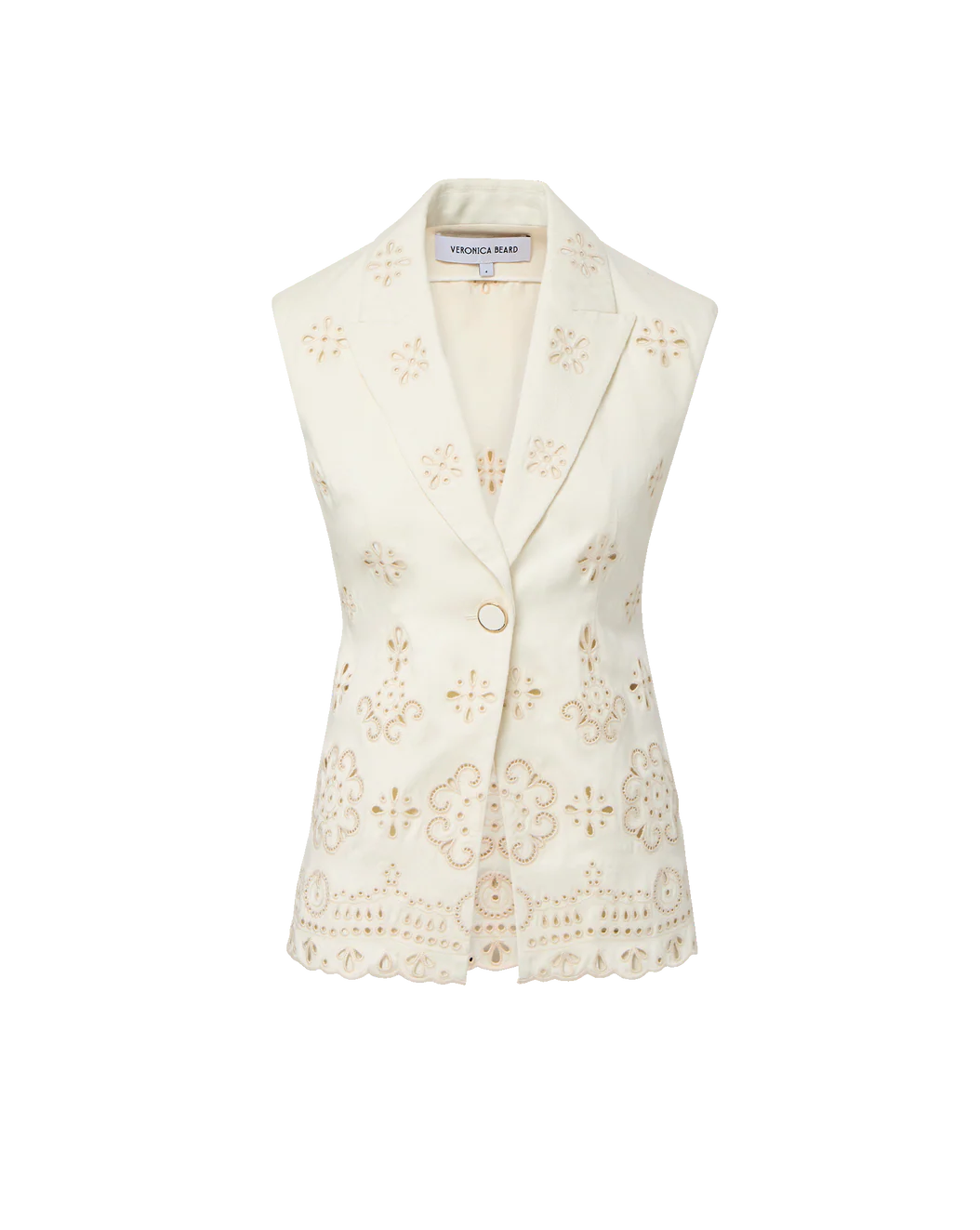 Veronica Beard Townes Eyelet Vest