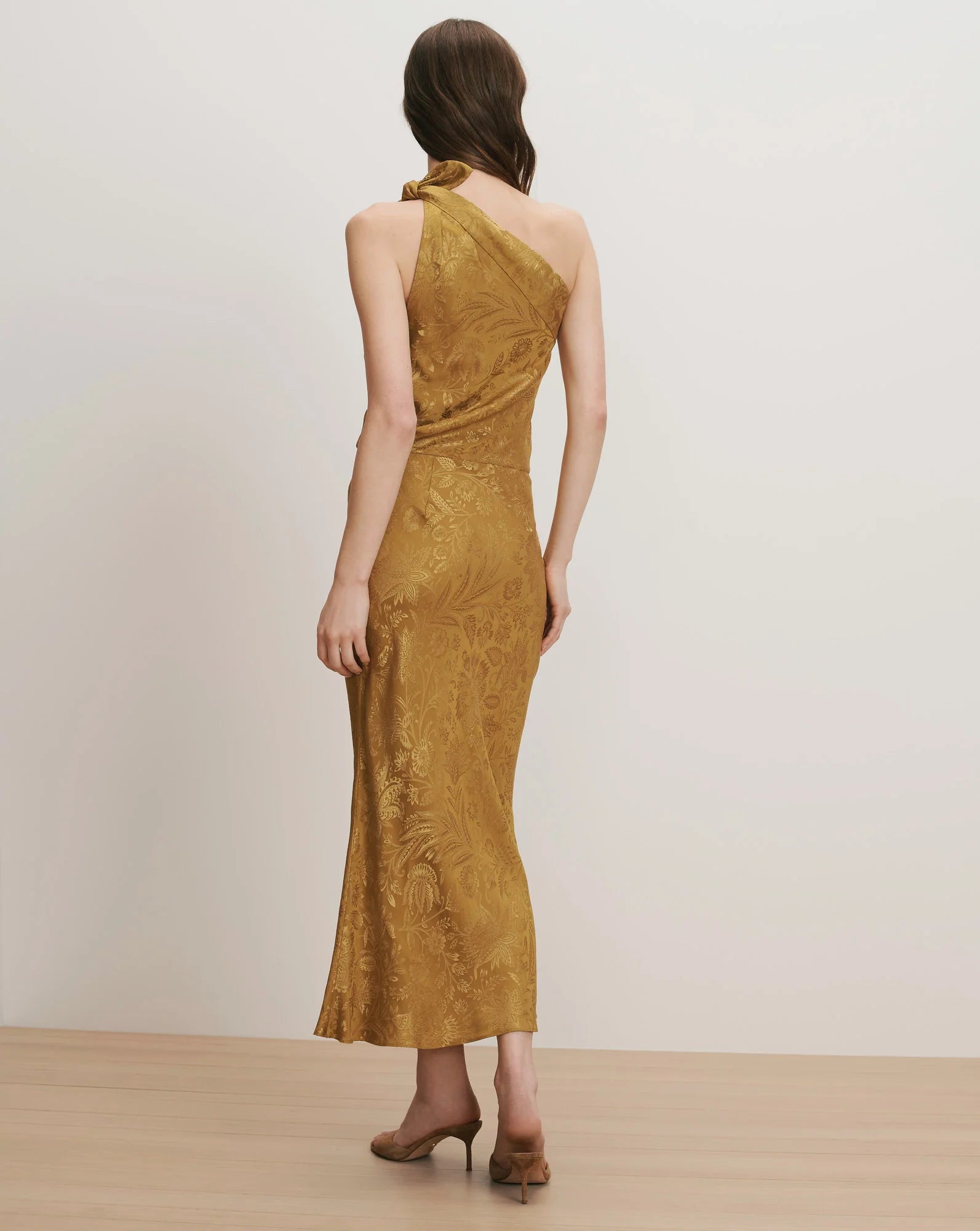Veronica Beard Grycen One-Shoulder Midi Dress