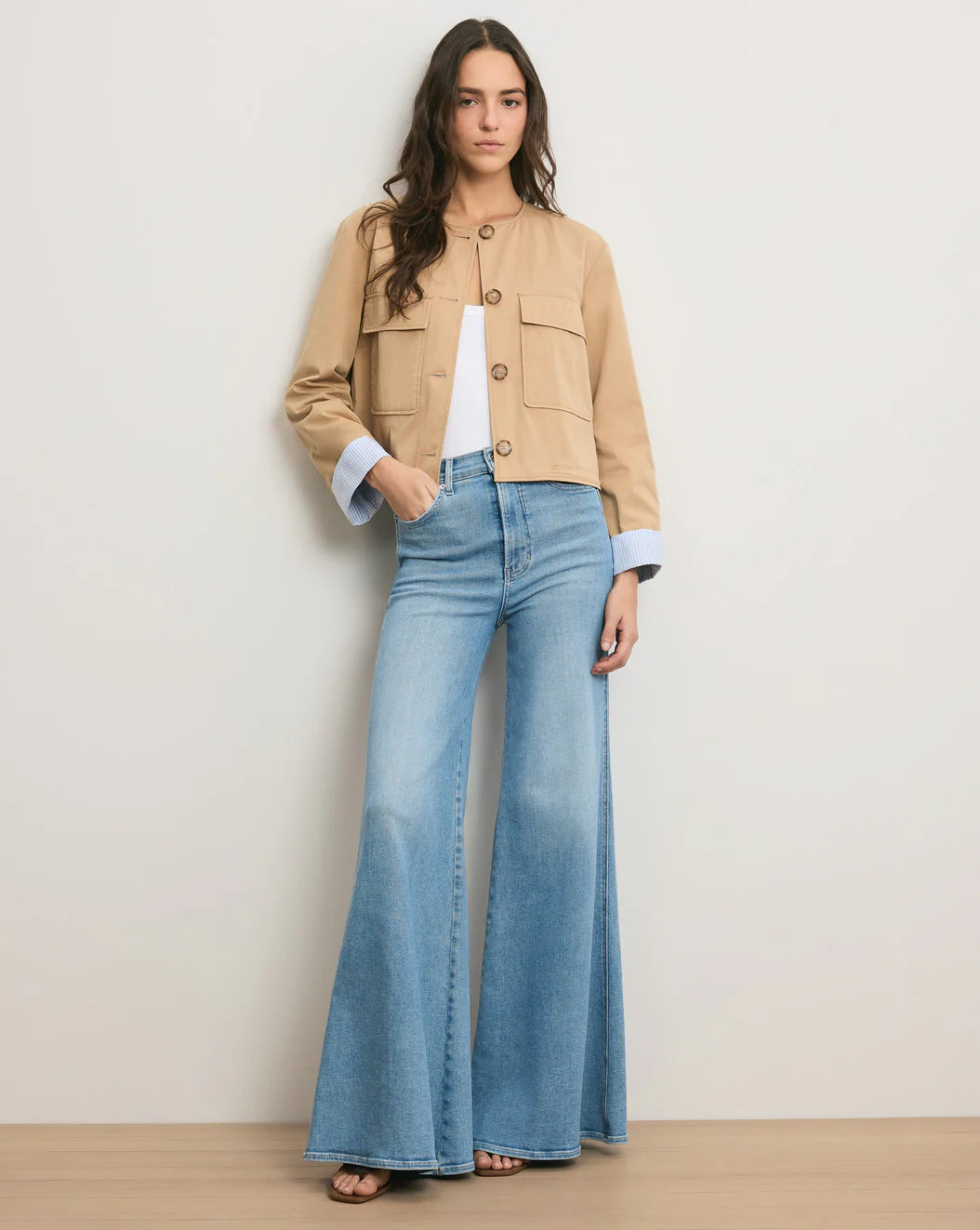 Veronica Beard Gala Cropped Utility Jacket