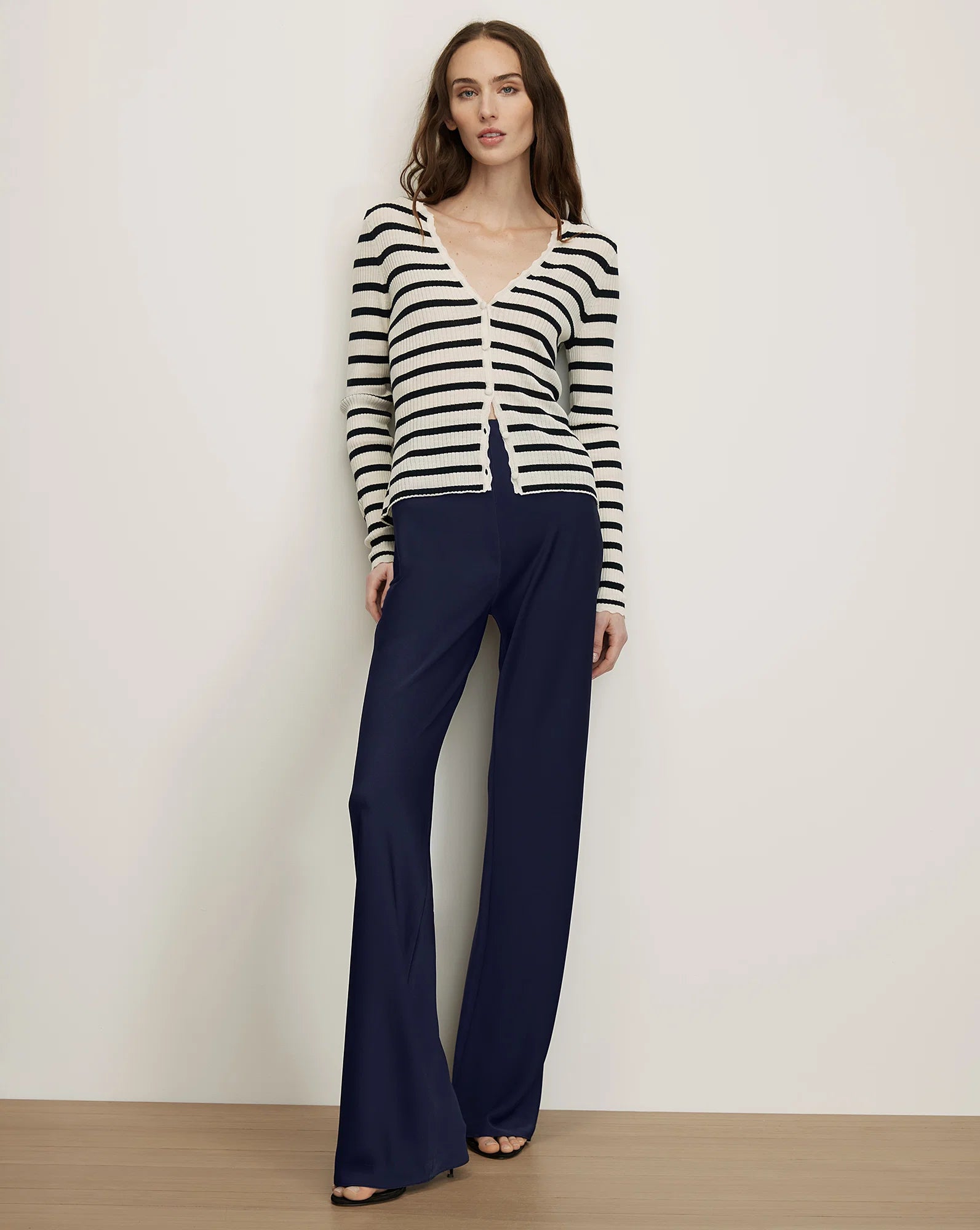 Veronica Beard Braddock Wide-Leg Pant