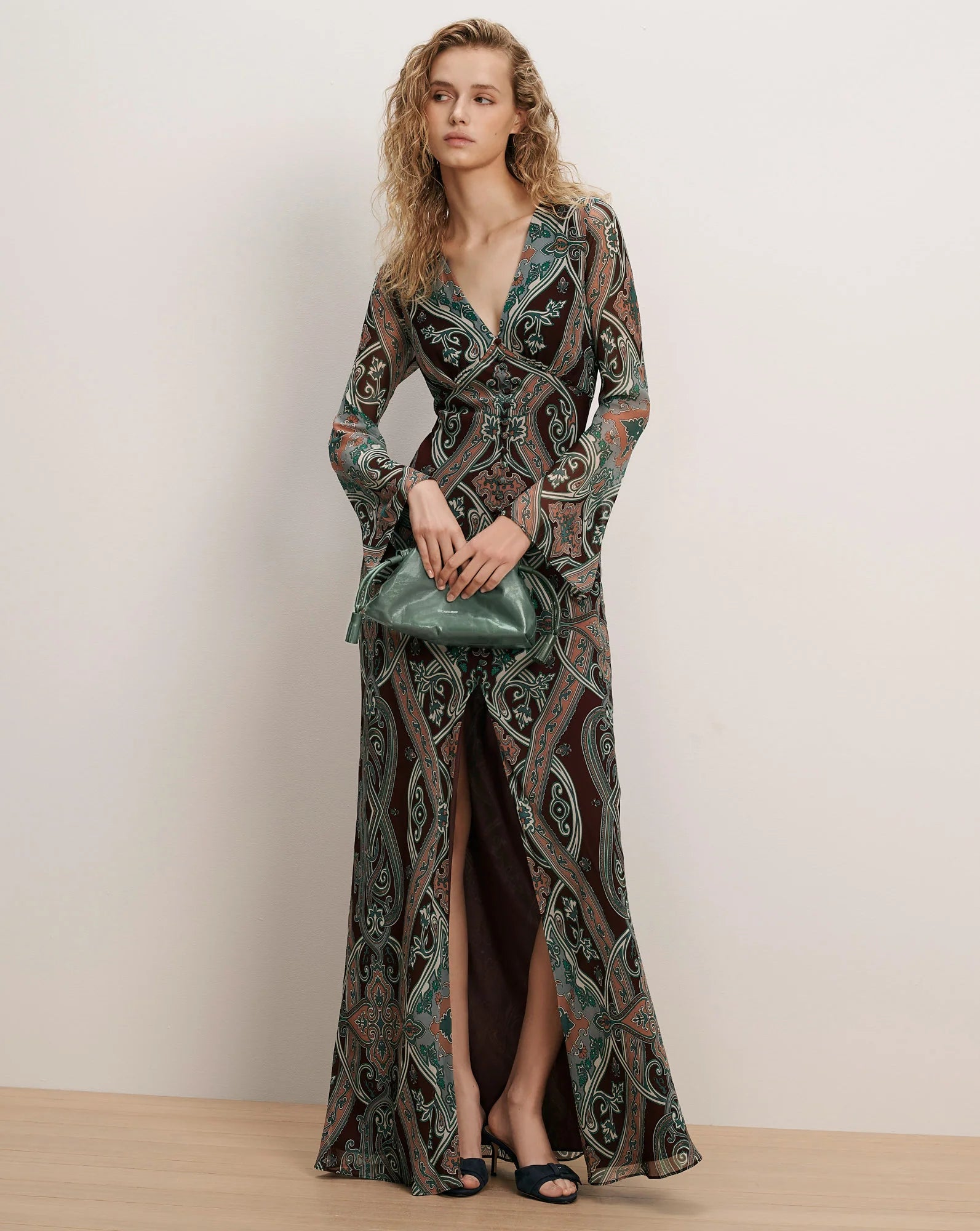 Veronica Beard Daciana Silk Maxi Dress
