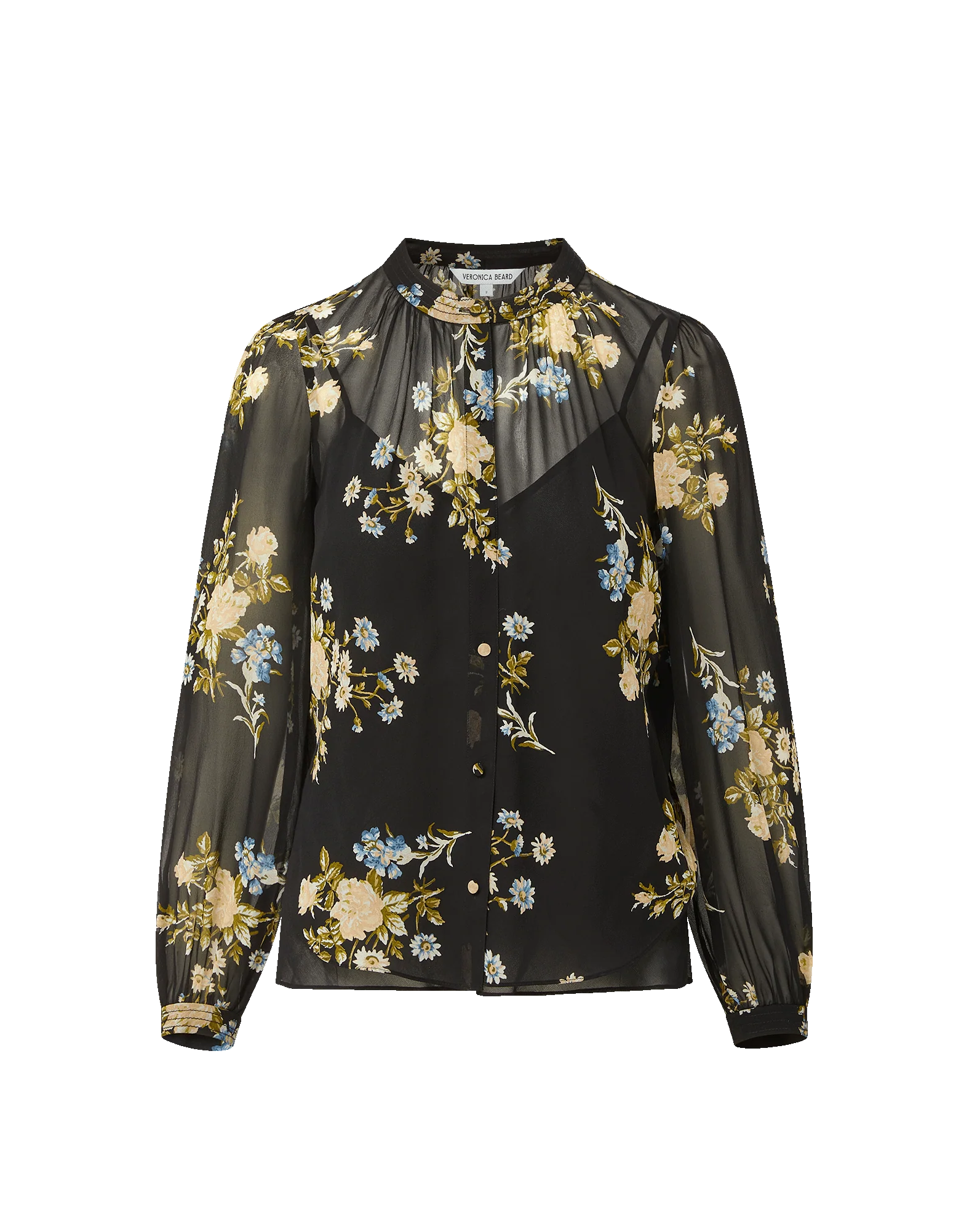 Veronica Beard Ashlynn Top - Black Multi