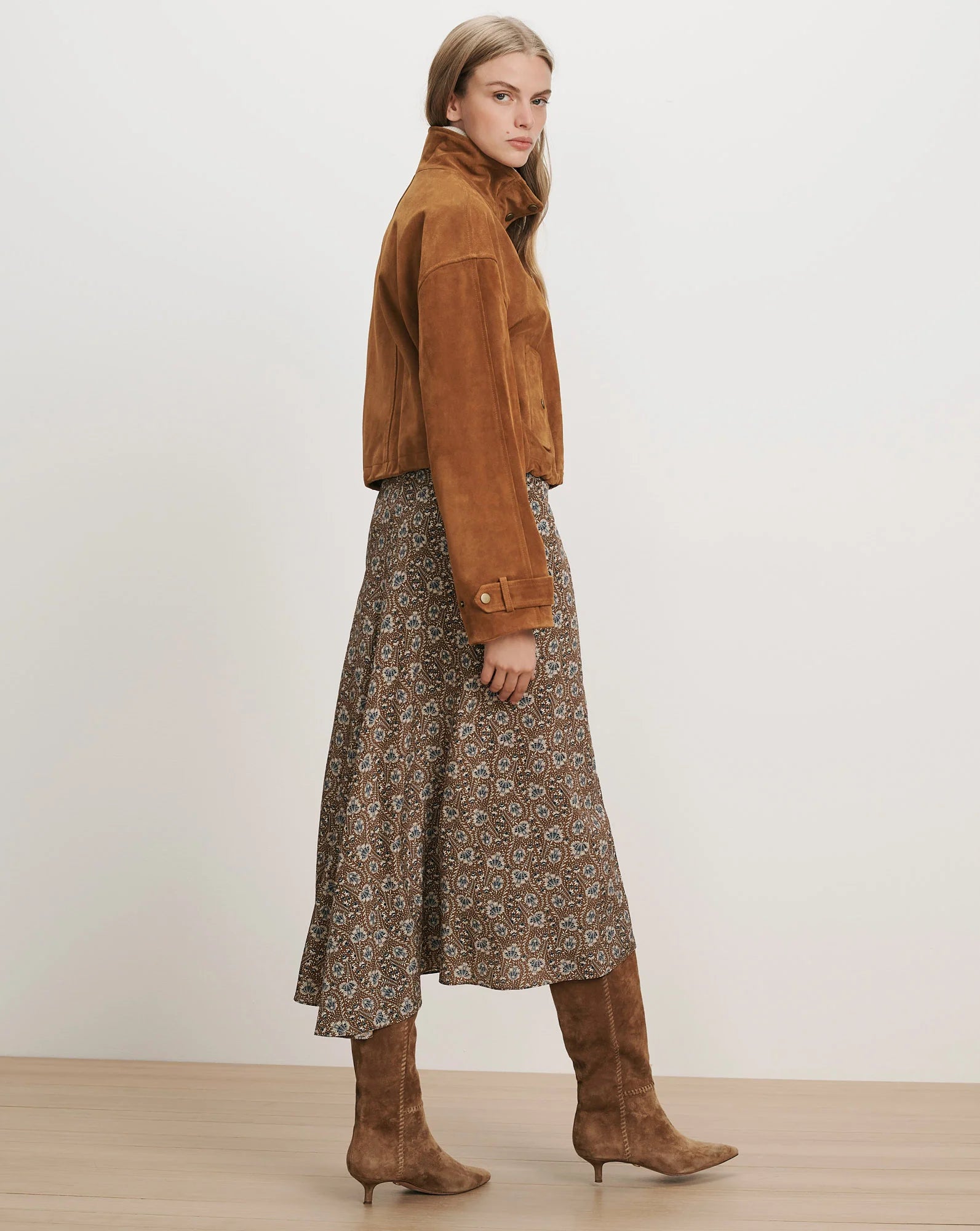 Veroncia Beard Bateman Suede Jacket