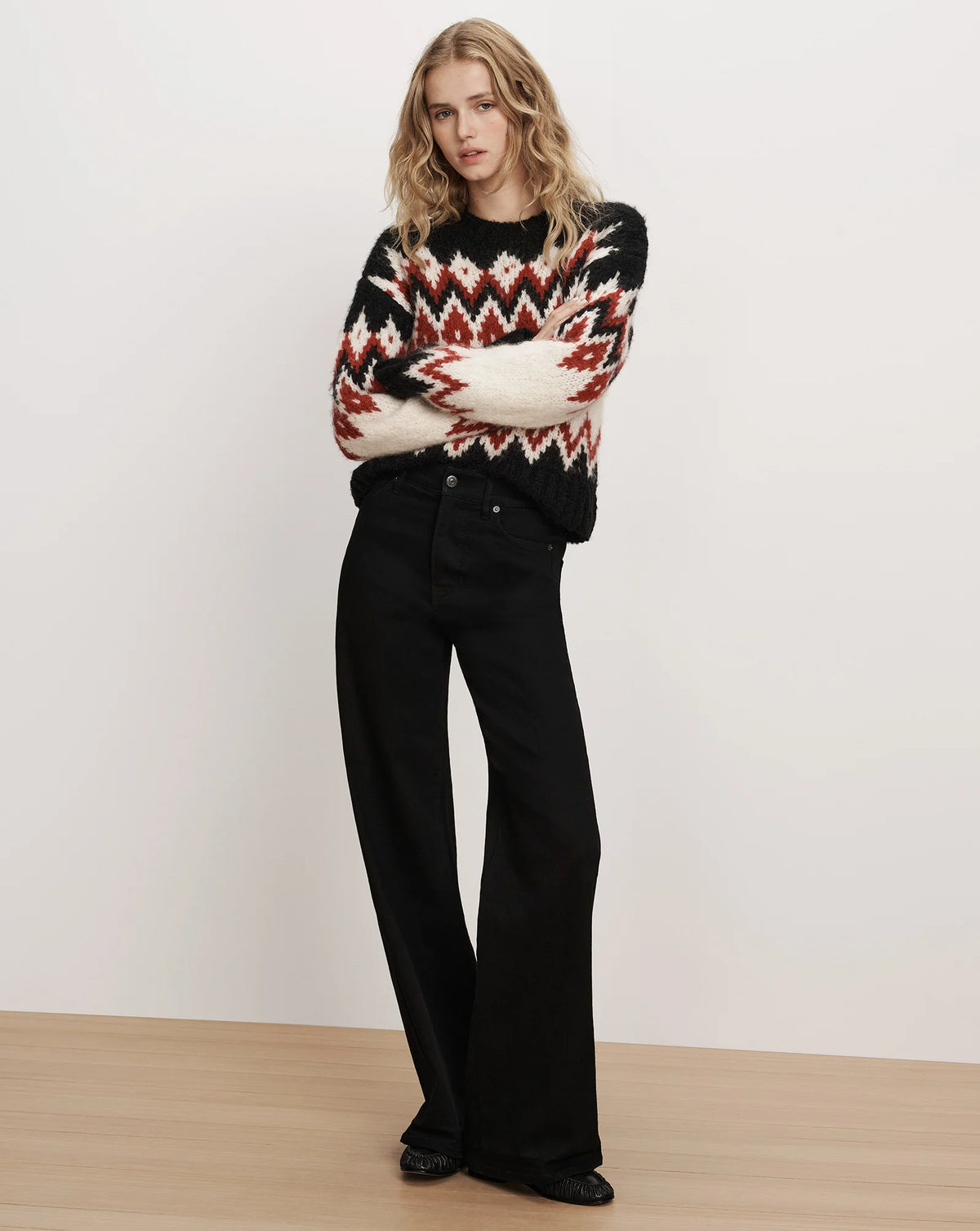 Veronica Beard Jessalyn Fair Isle Sweater