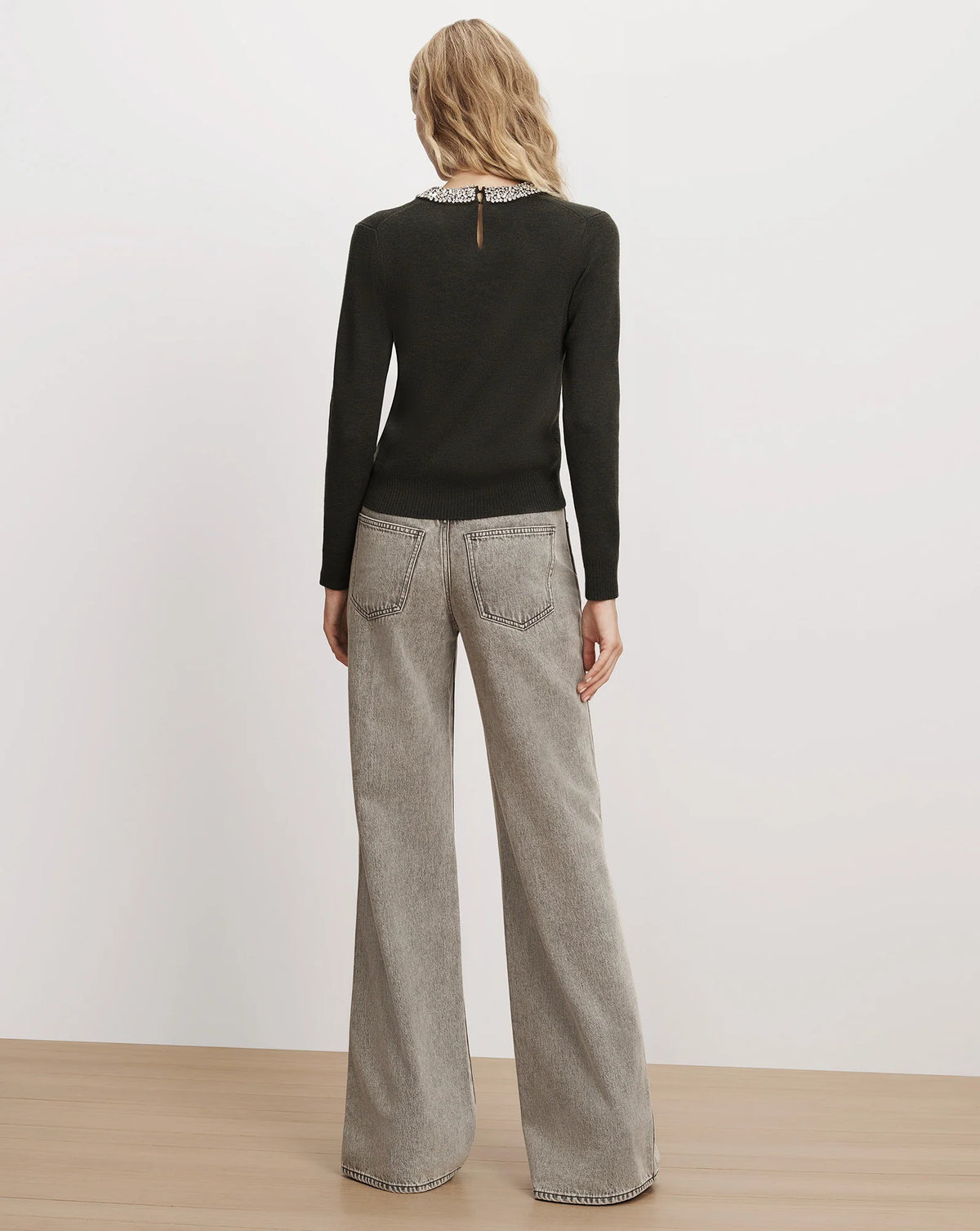 Veronica Beard Daro Embellished Pullover