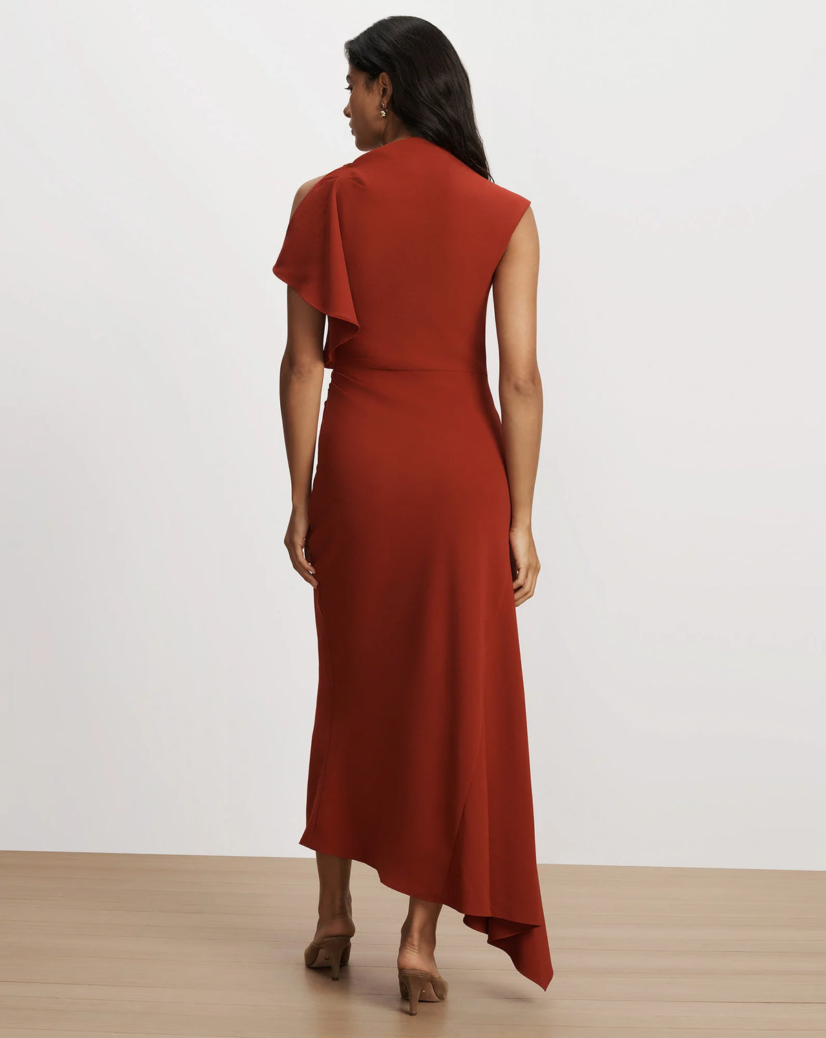 Veronica Beard Brett Asymmetric Midi Dress
