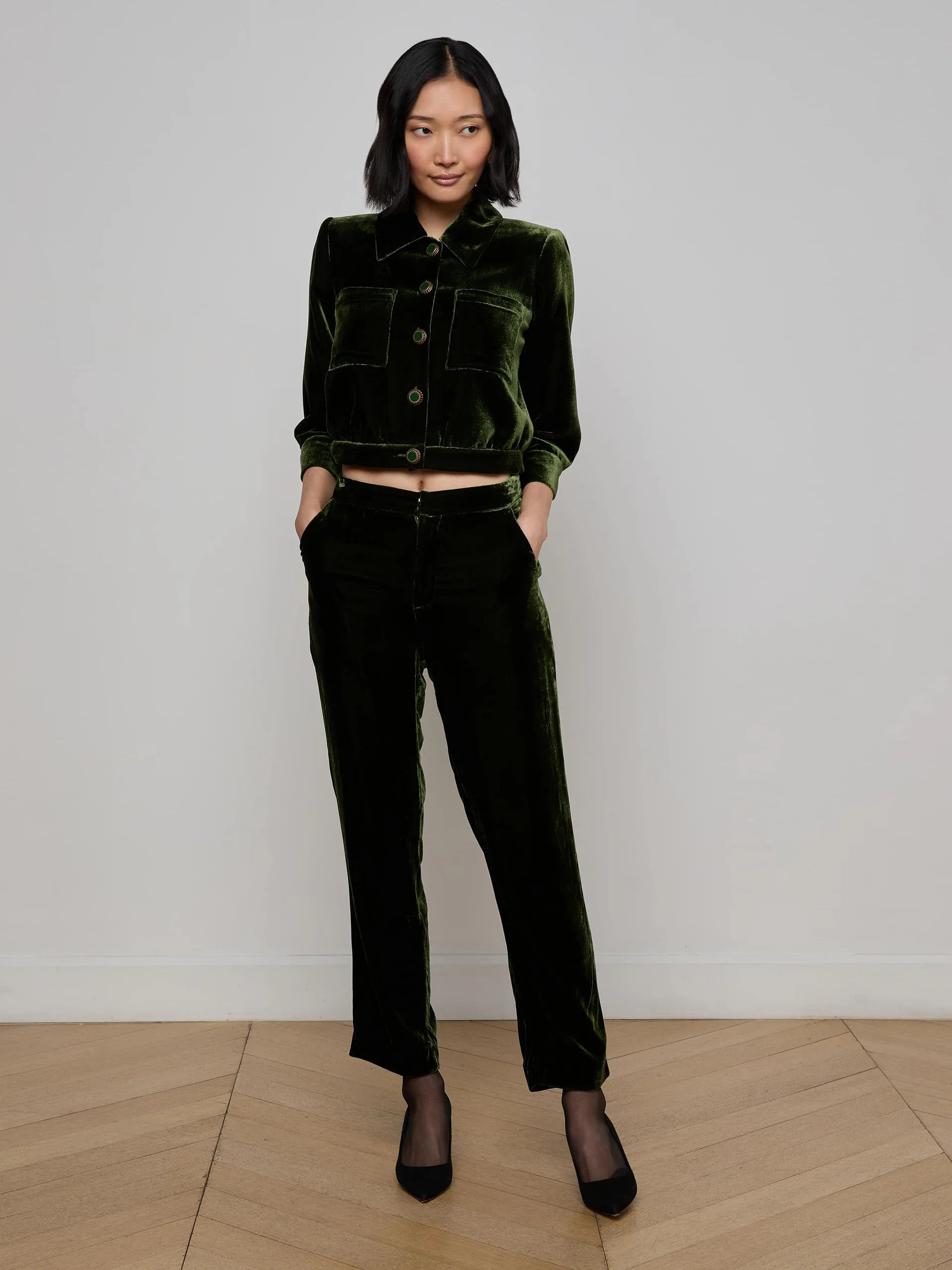 L'Agence Rebel Velvet Trouser