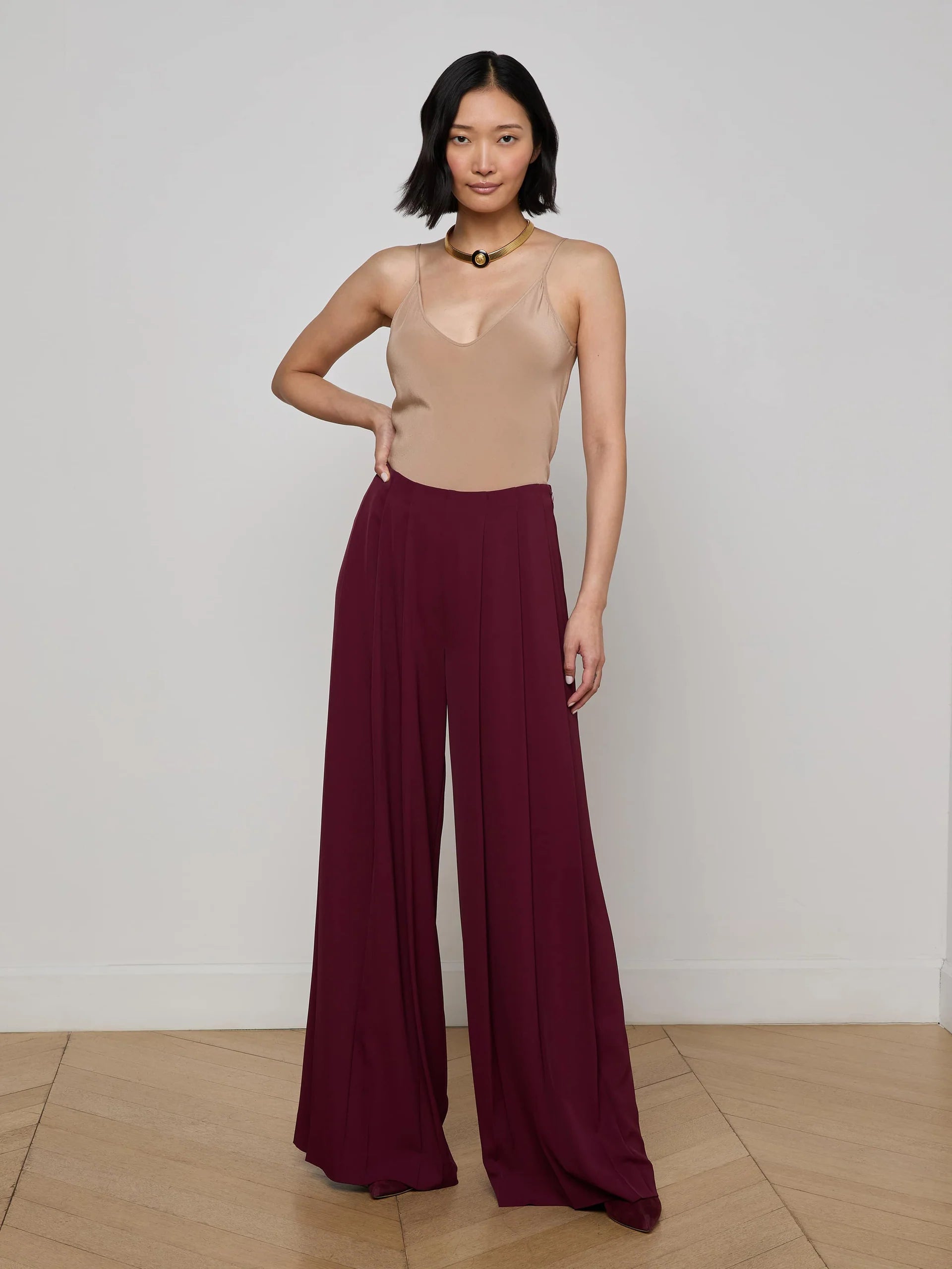 L'Agence Nova Pleated Pant
