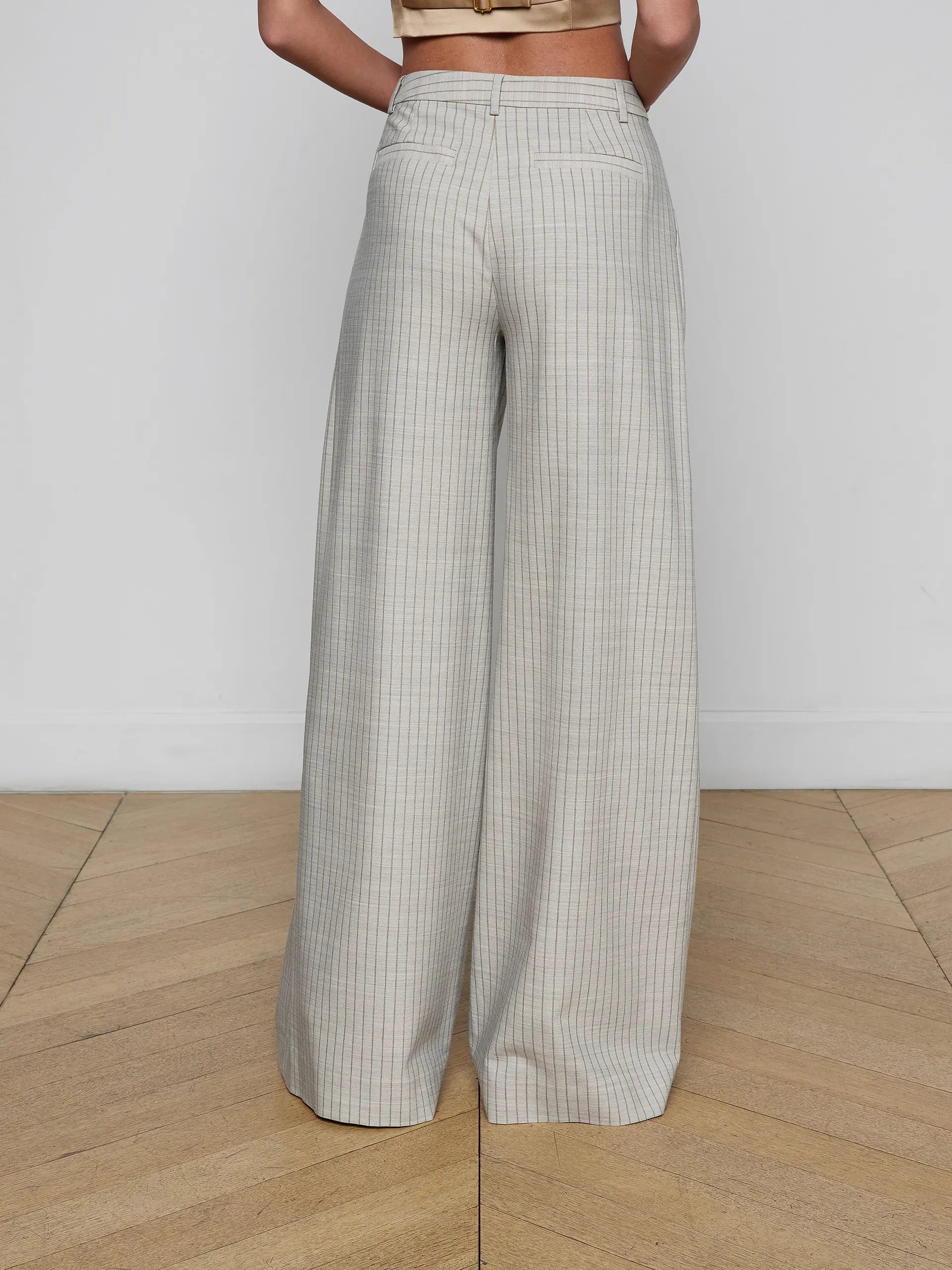 L'Agence Allanah Pinstriped Trouser