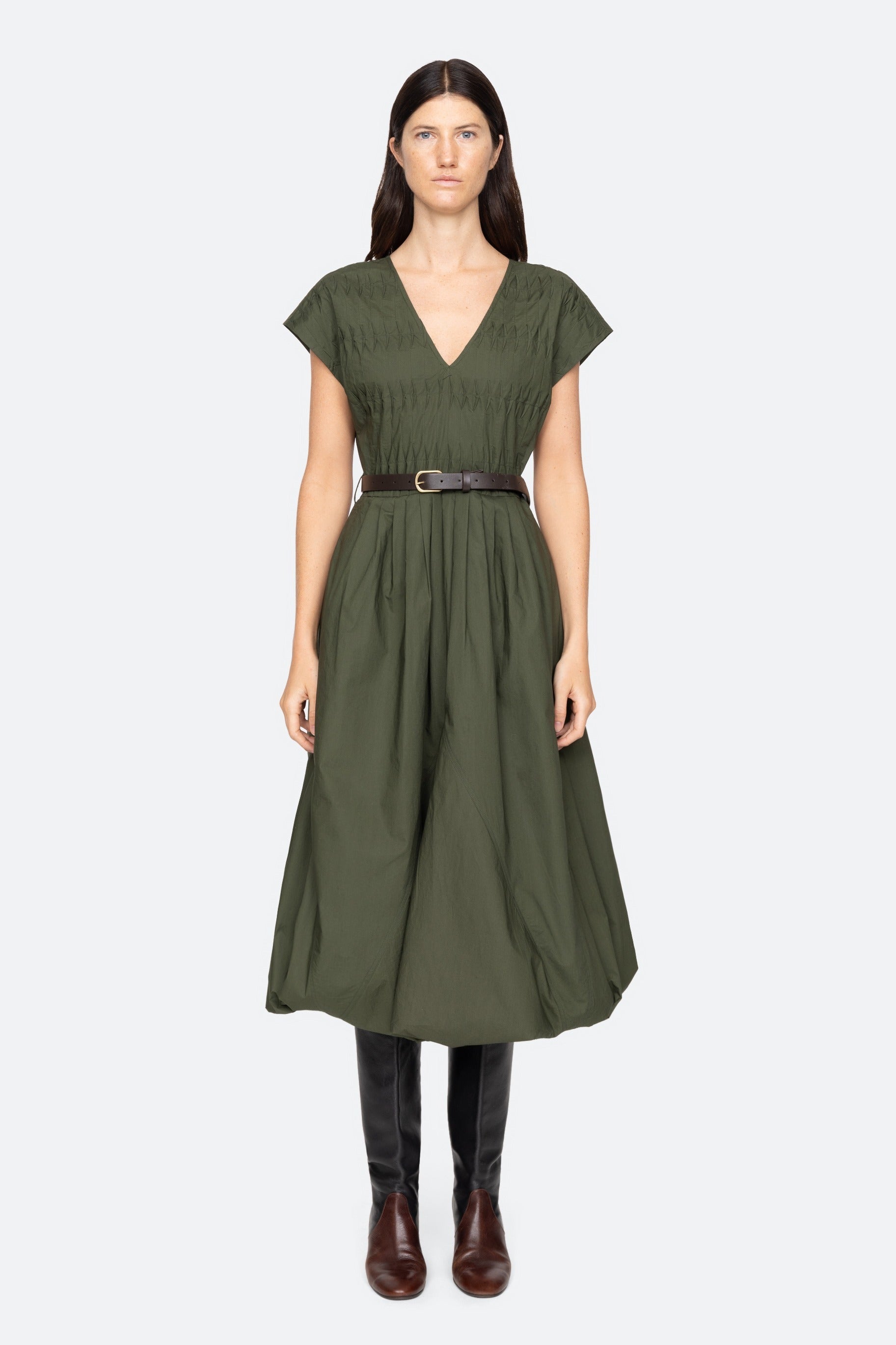 SULLIVAN SPORTSWEAR BELTED BUBBLE DRESS (D1)