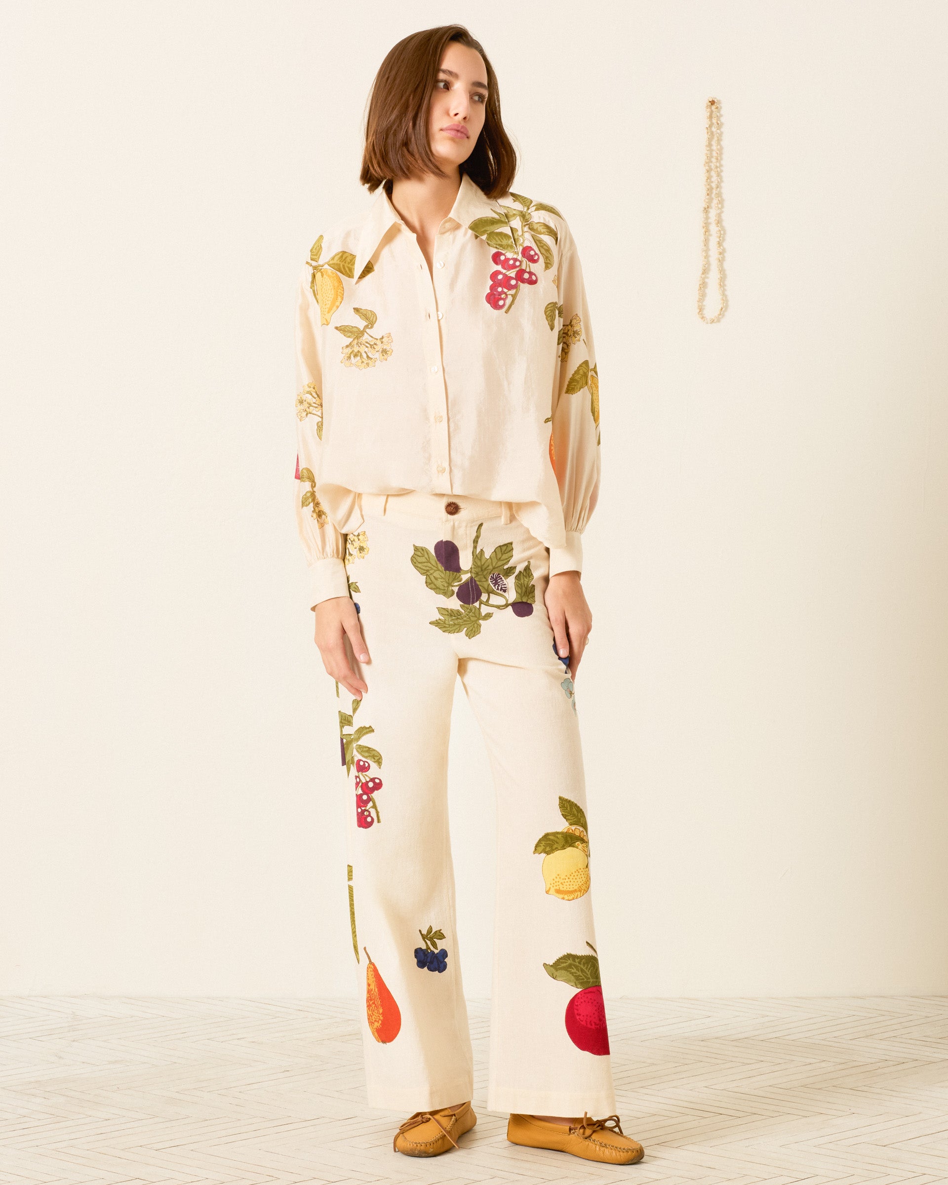 Emery Four Fruit Silk Shirt