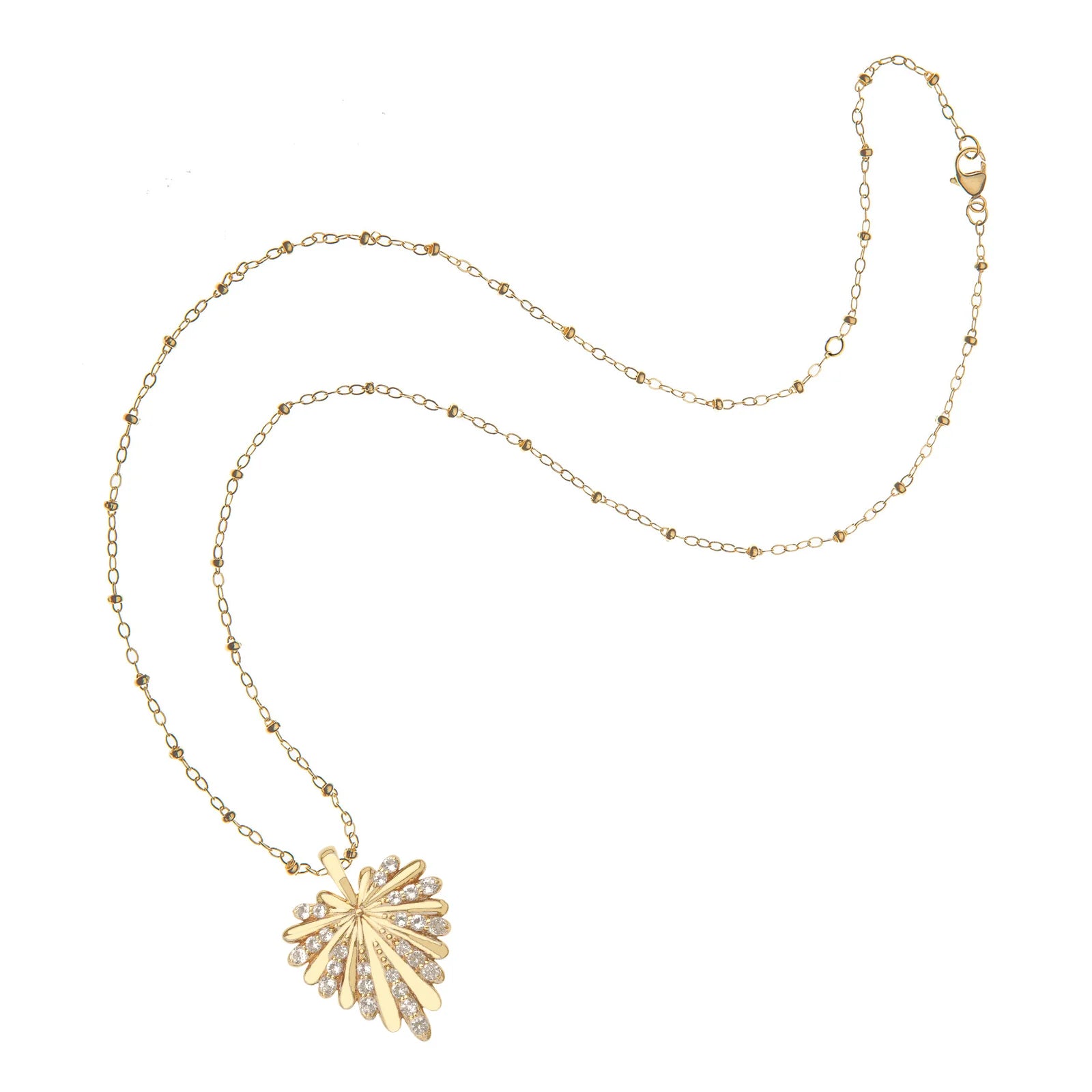 Jane Win LOVE Petite Embellished Full Heart Pendant