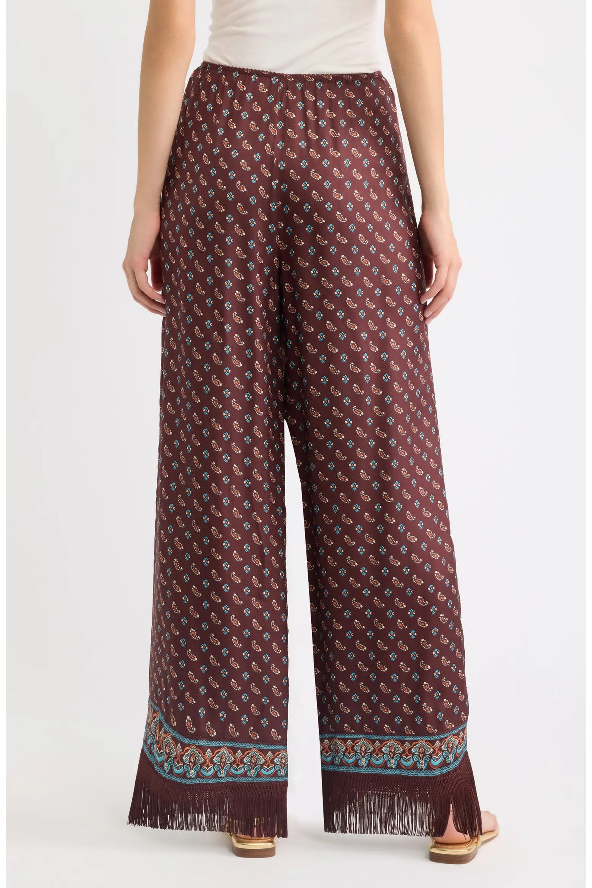 Doen Lavon Fringe Pant - Deauville Paisley