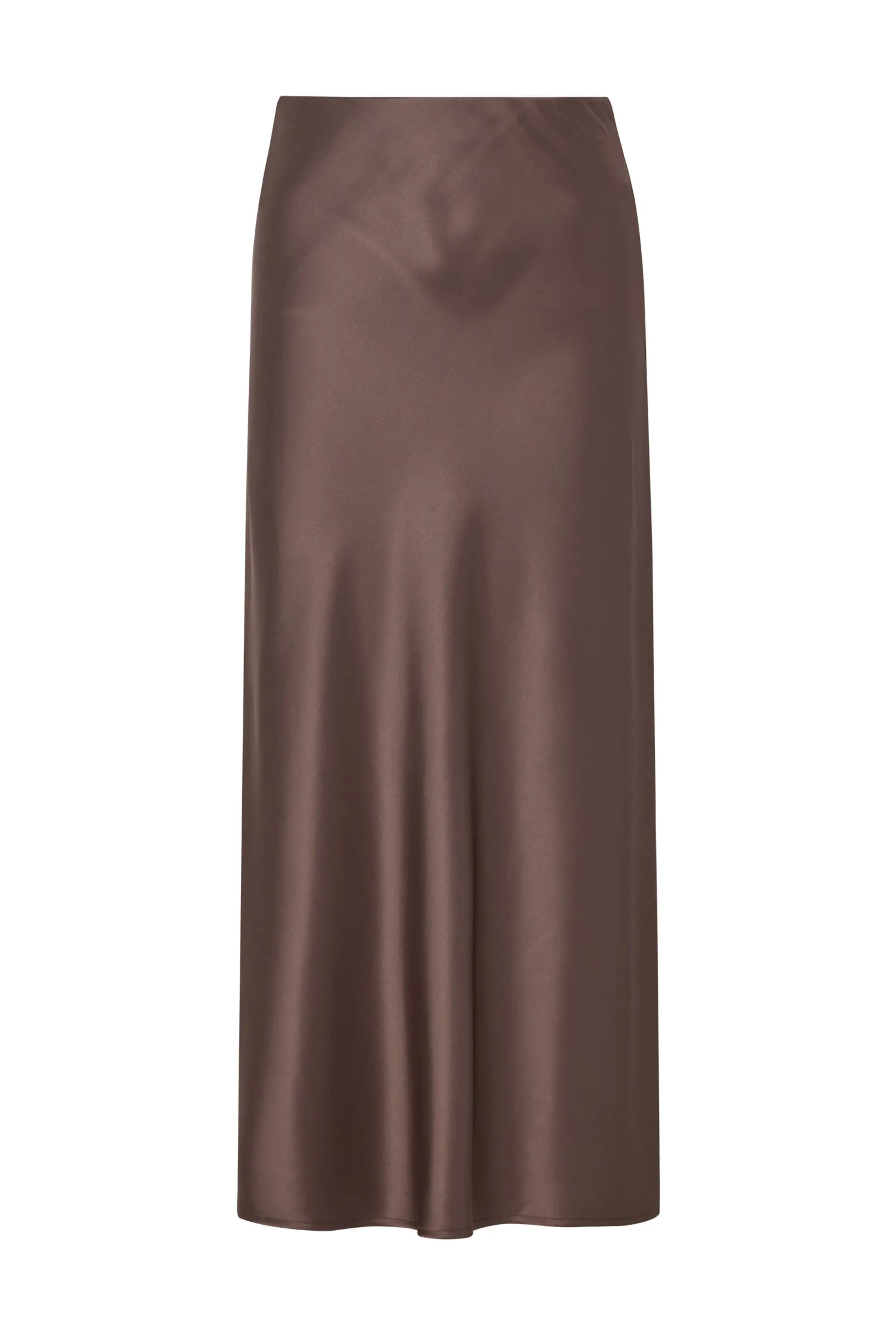 Malina Aubree Satin Midi Skirt