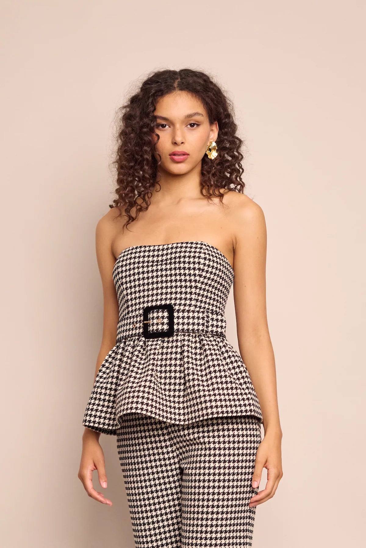 Cara Cara Tilda Top - Houndstooth