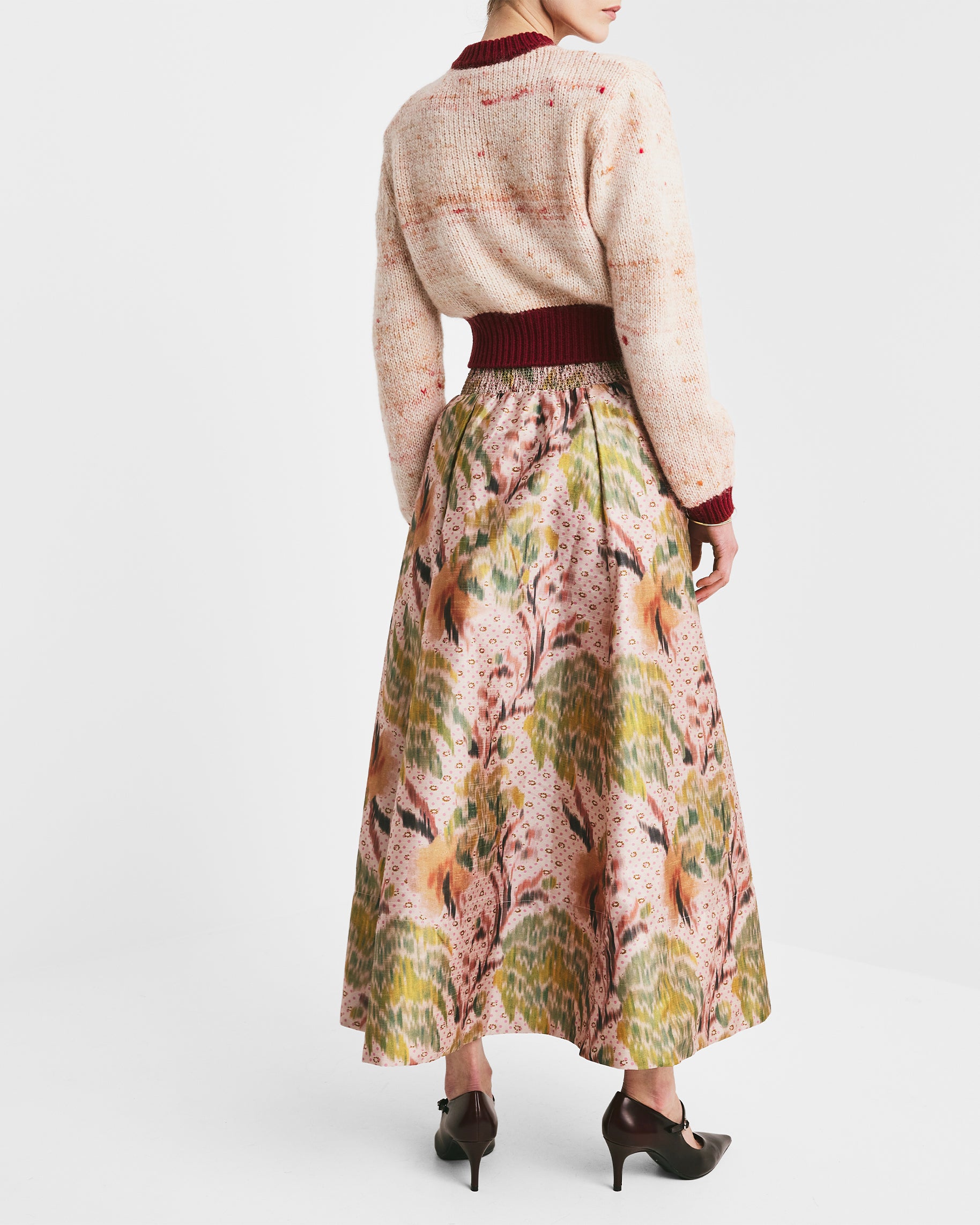 Taffeta Maxi Skirt