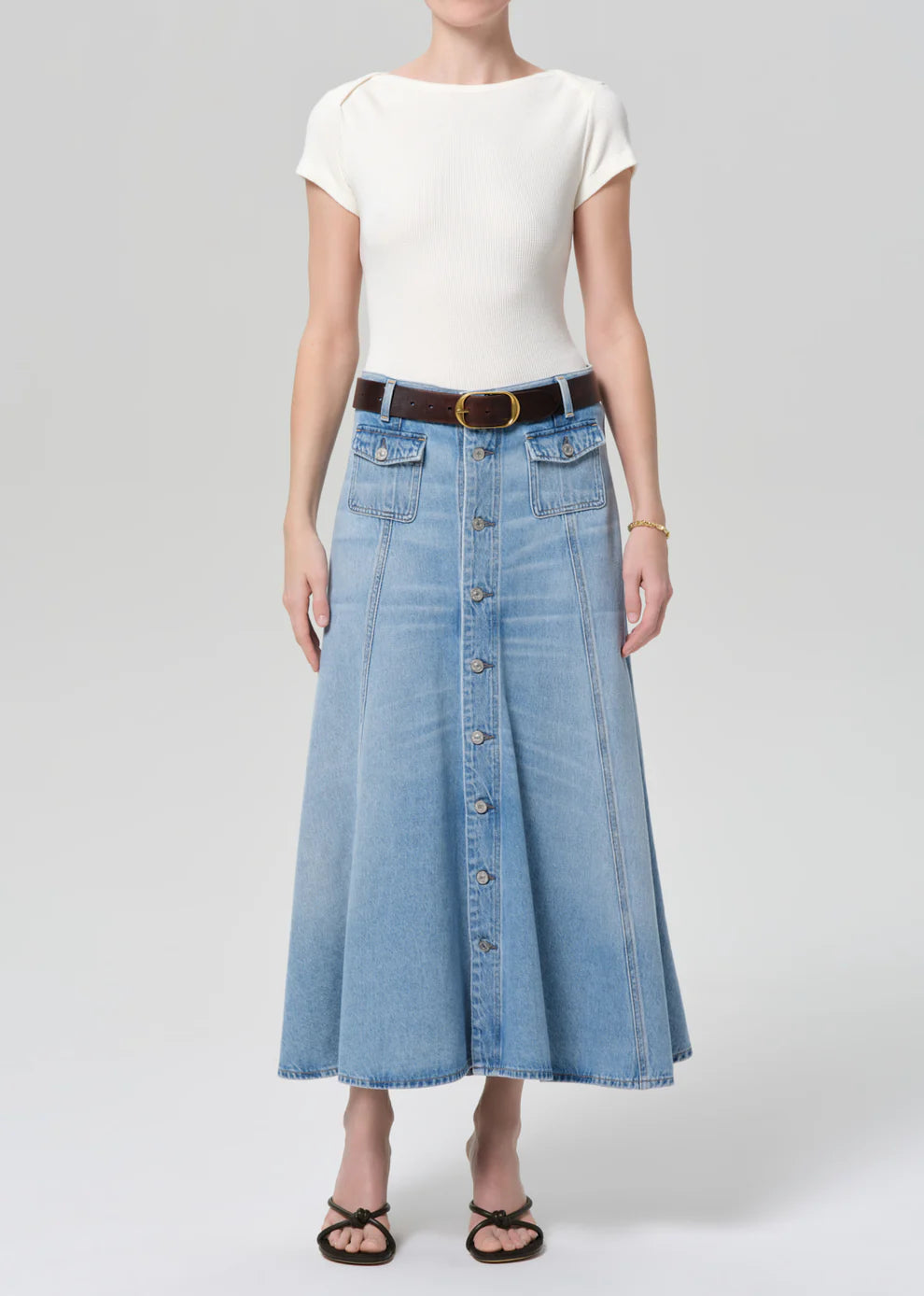Citizens Of Humanity Devin Patch Pocket Maxi Skirt