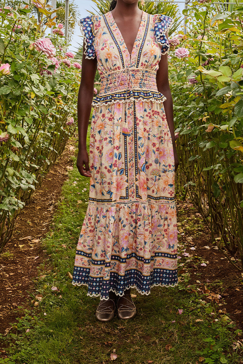 Farm Rio Superbloom Tapestry Maxi Dress