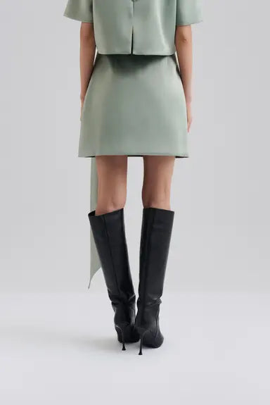 Malina Solana Heavy Satin Mini Skirt