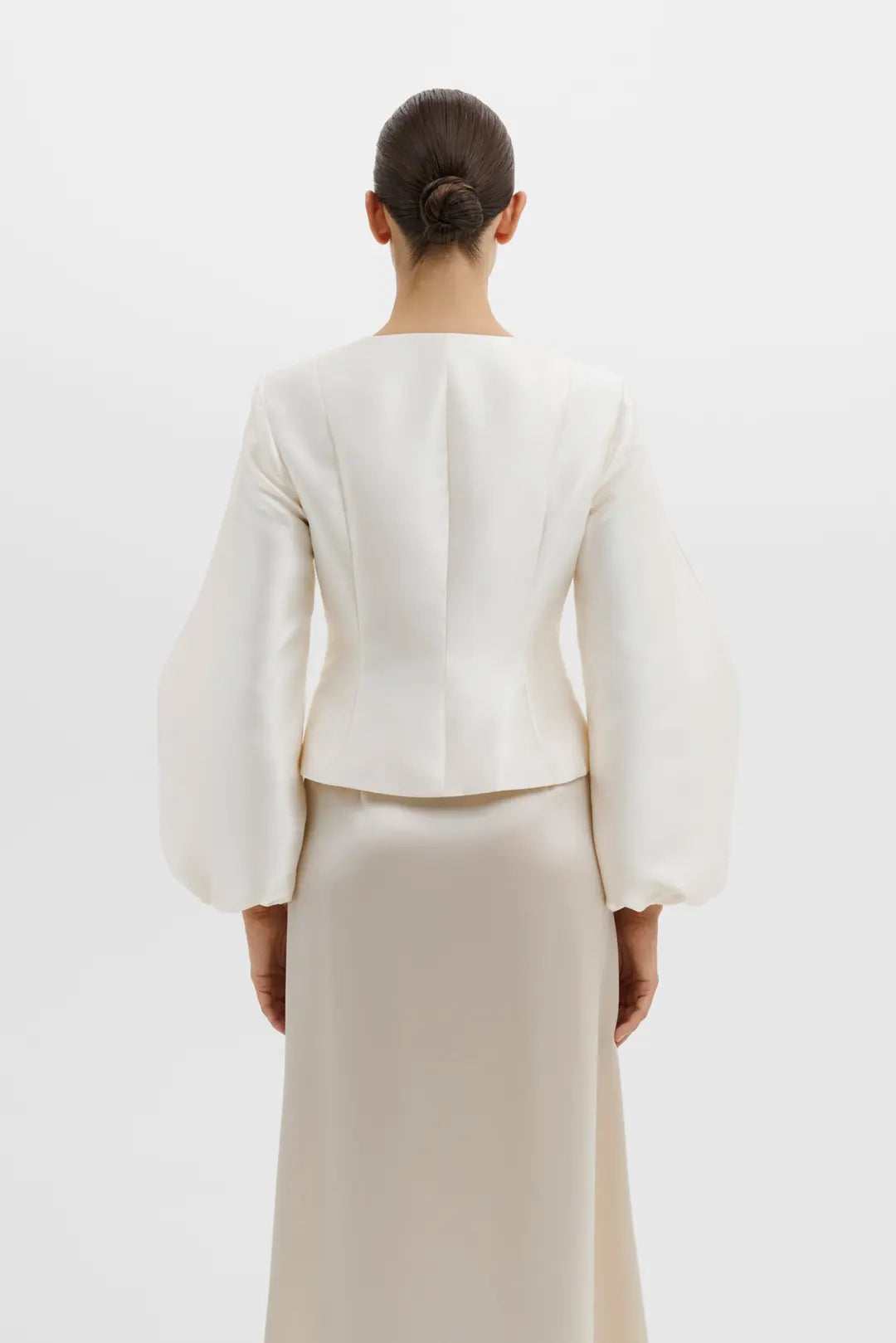 Malina Vendela Balloon Sleeve Blouse - Ivory