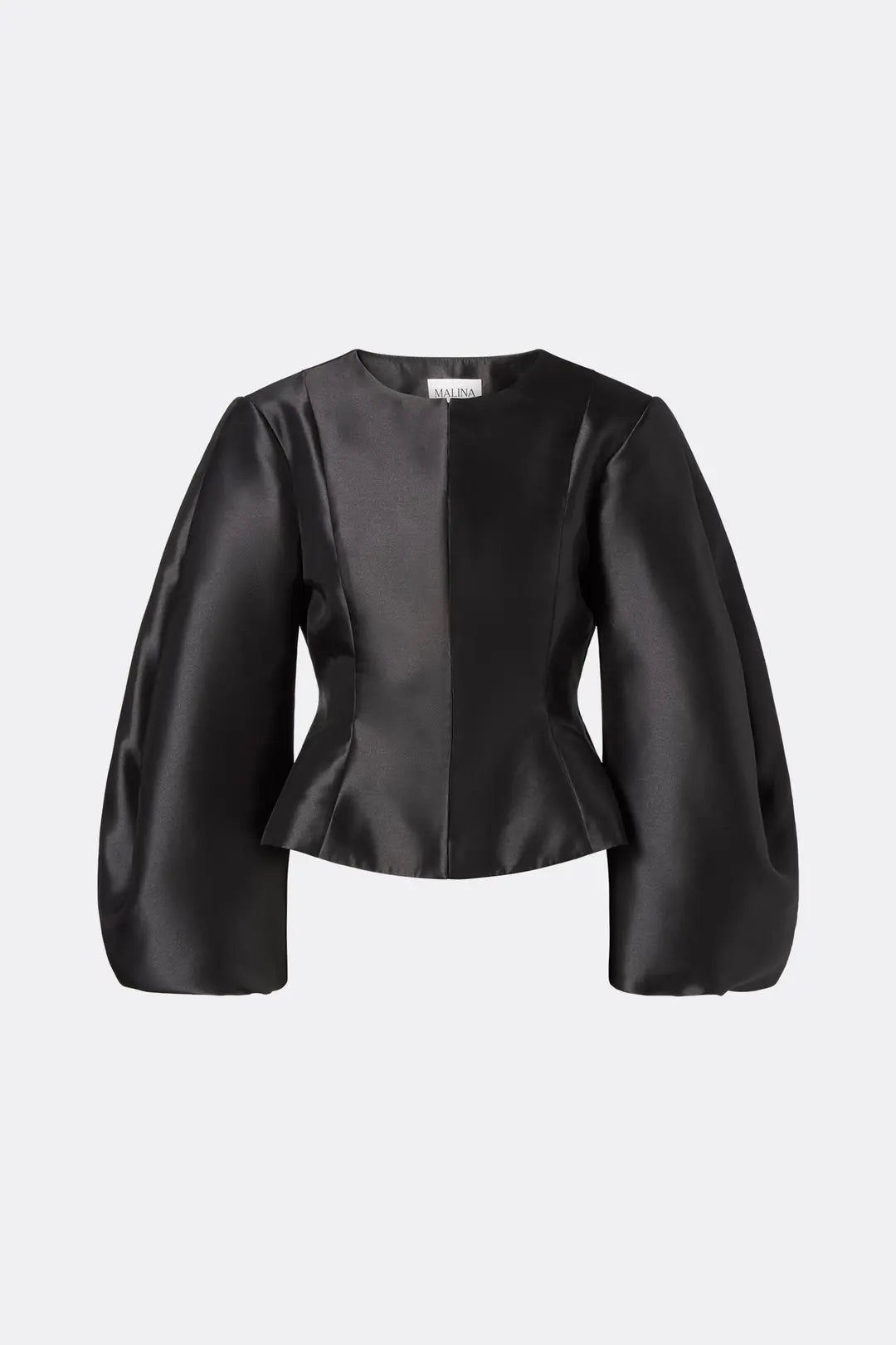 Malina Vendela Balloon Sleeve Blouse - Black