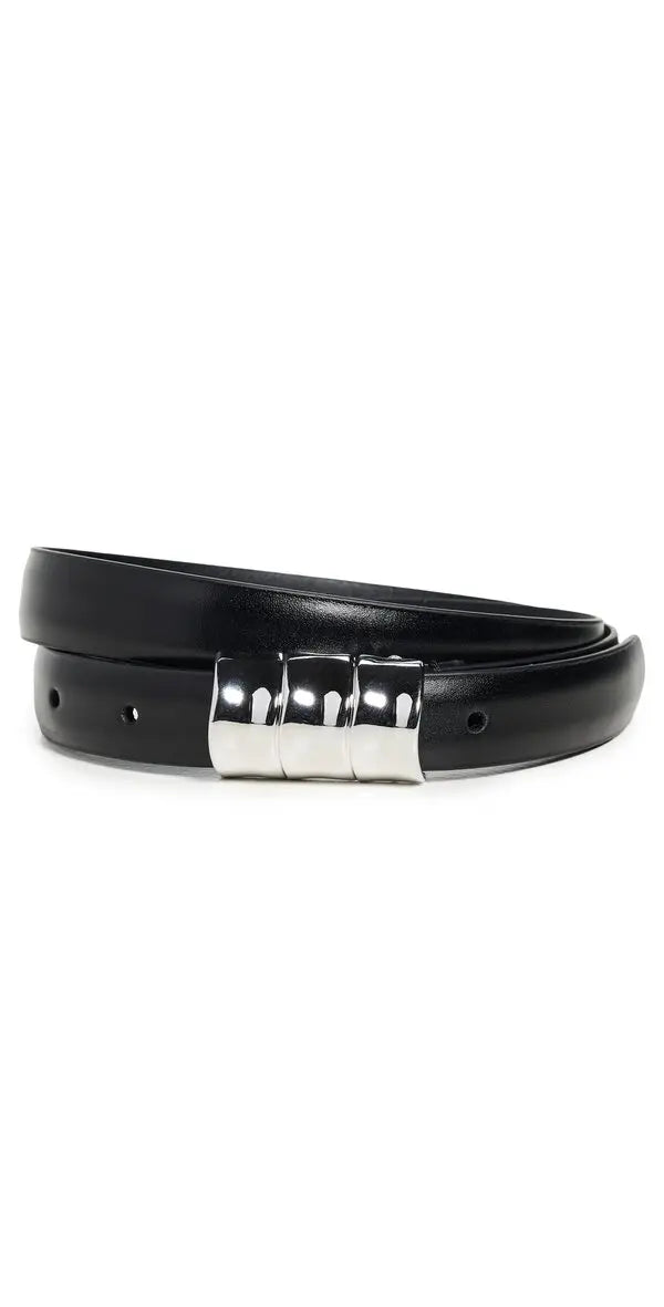 Anderson's Skinny French Calf Leather Belt