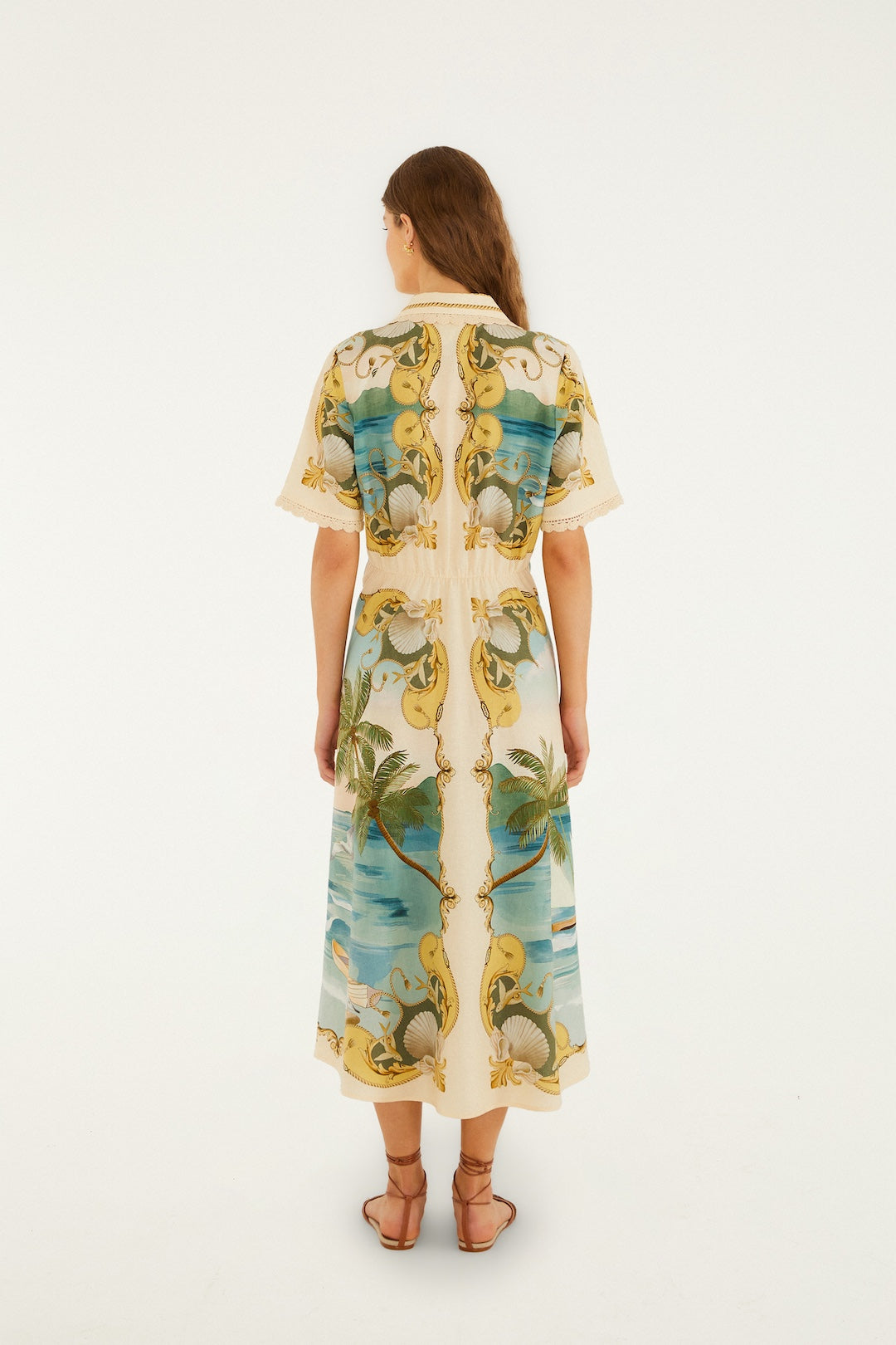 ROYAL SEA MULTICOLOR MIDI DRESS