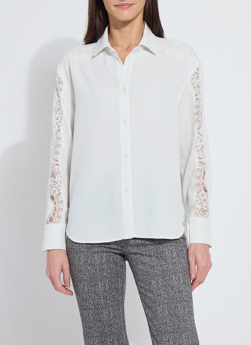 Lysse Natasha Lace Trim Shirt