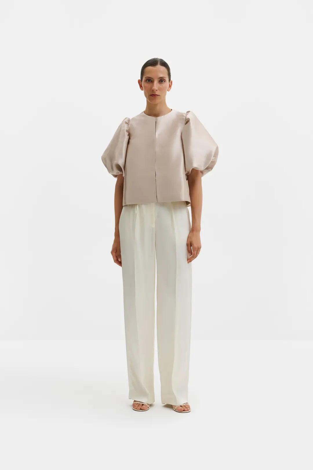 Malina Cleo Blouse - Soft Beige