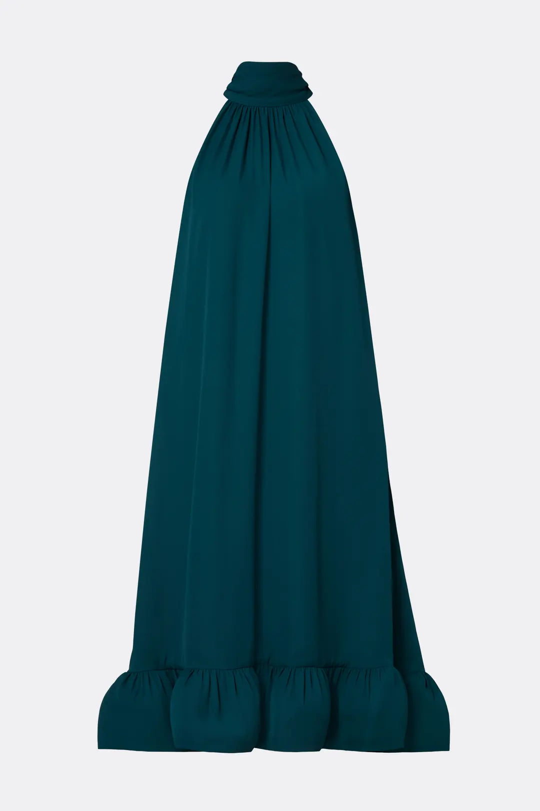 Malina Sabrina Halterneck Ruffled Midi Dress