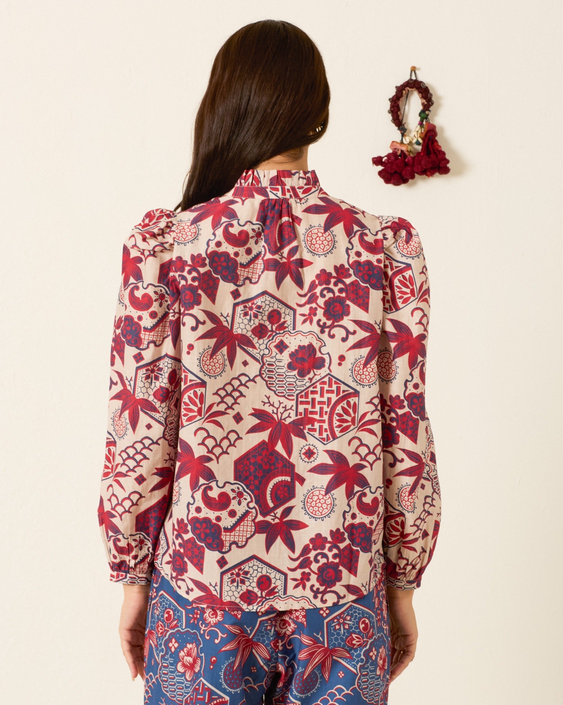 Annabel Crimson Hive Shirt