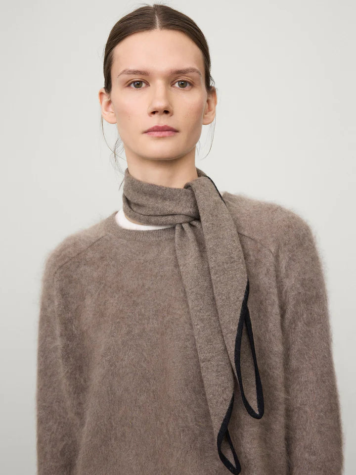 Lisa Yang Chelsea Scarf - Truffle/Black