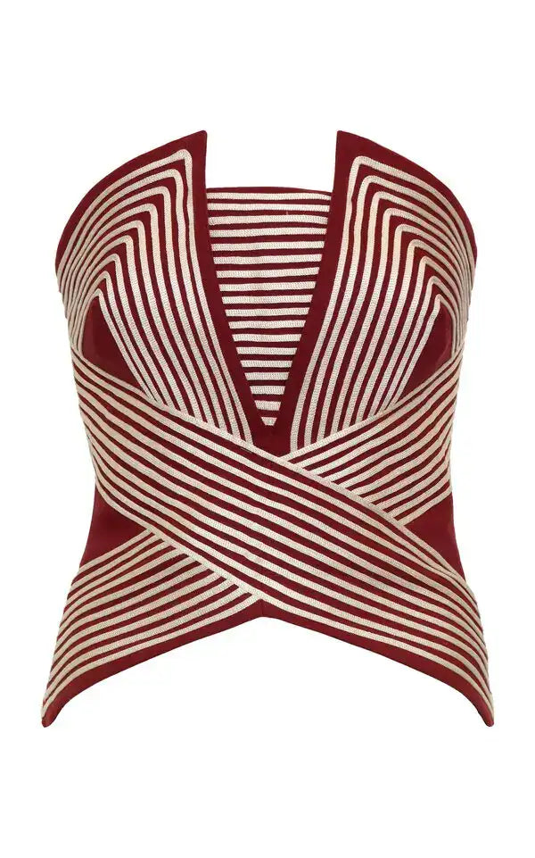 Andres Otalora Sombra Clara Embroidered Top