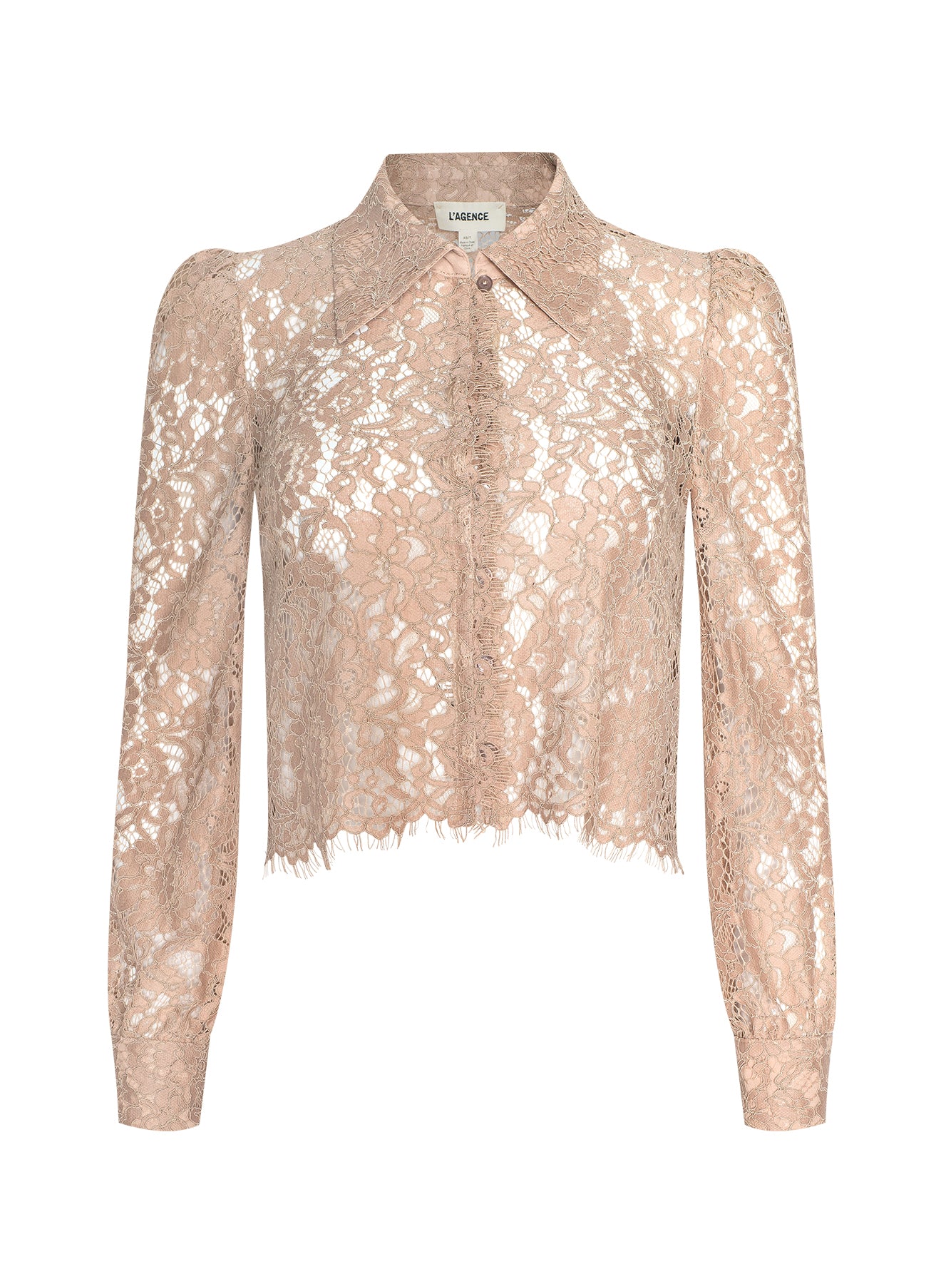 ANITA LACE BUTTON UP