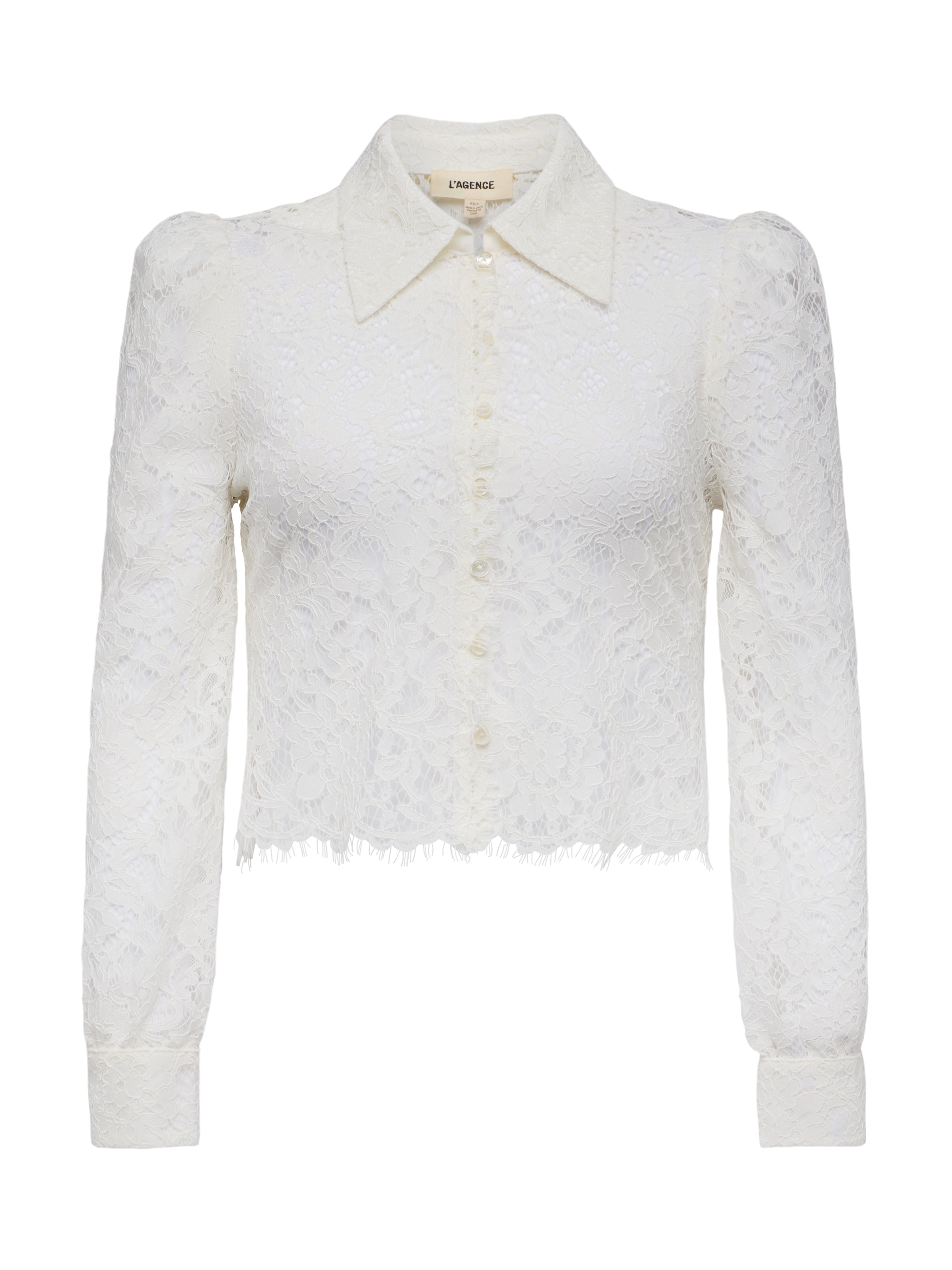 ANITA LACE BUTTON UP