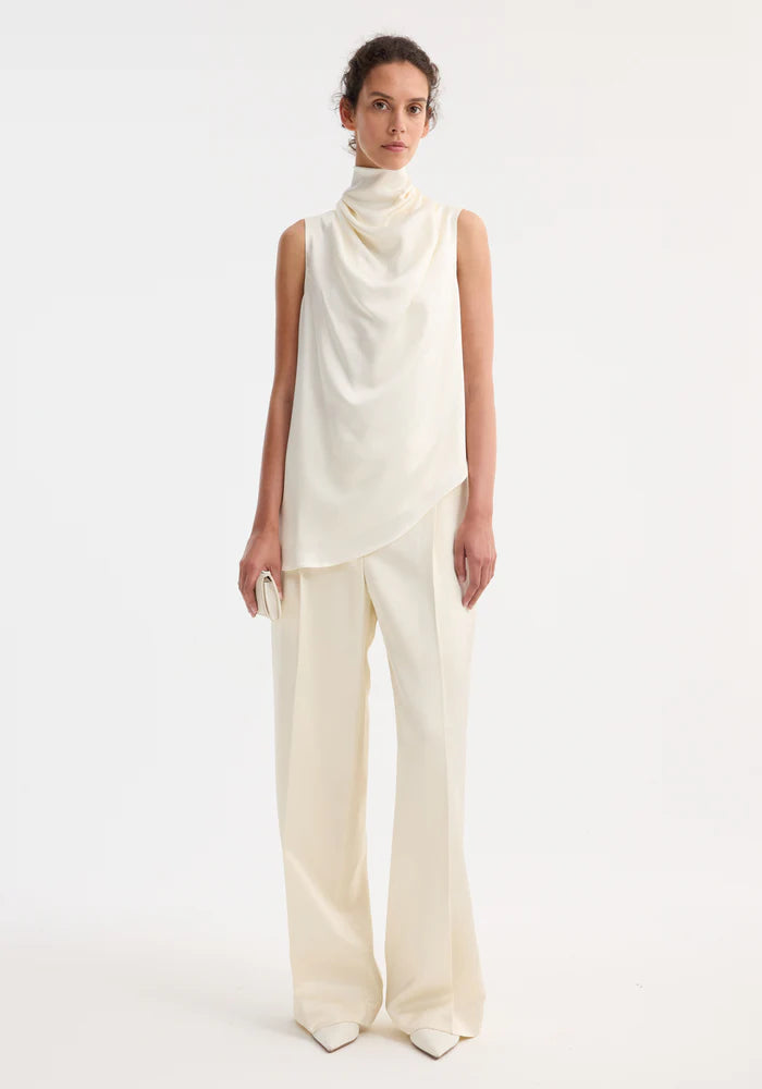 Rohe Sleeveless Draped Satin Top